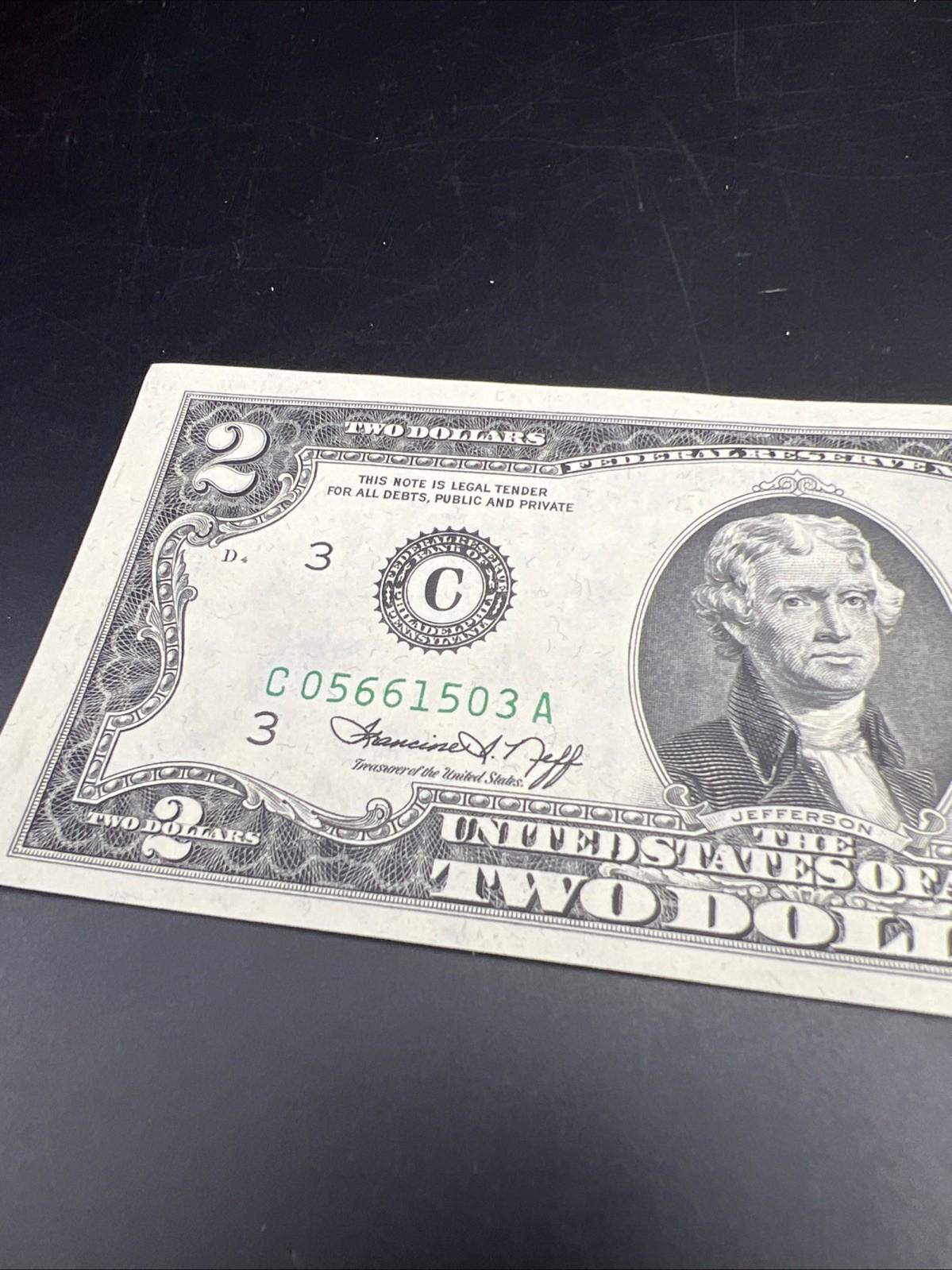 1976 $2 FRN Bicentennial Federal Reserve Note CH UNC #503