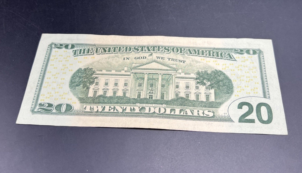 2017 A * Star $20 FRN Federal Reserve Note VF Very Fine Circ #597