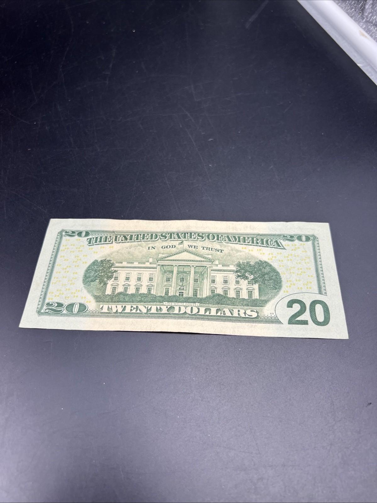 2017 A * Star $20 FRN Federal Reserve Note VF Very Fine Circ #597