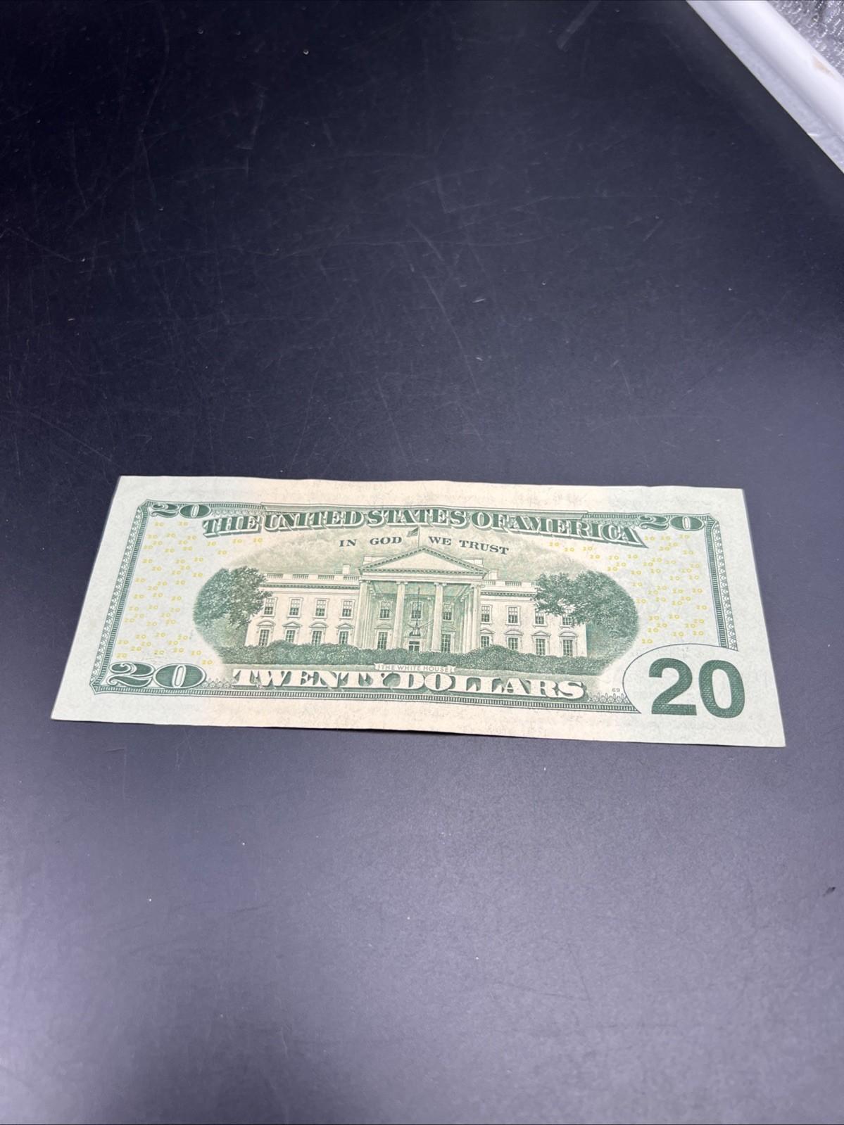 2017 A * Star $20 FRN Federal Reserve Note VF Very Fine Circ #597