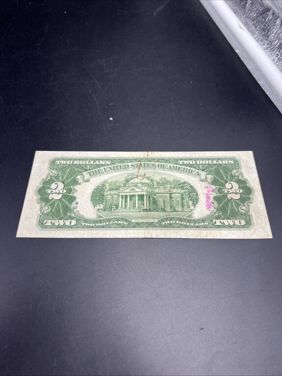 1928 G $2 USN United States Note VF Very Fine Details Stain REV #941