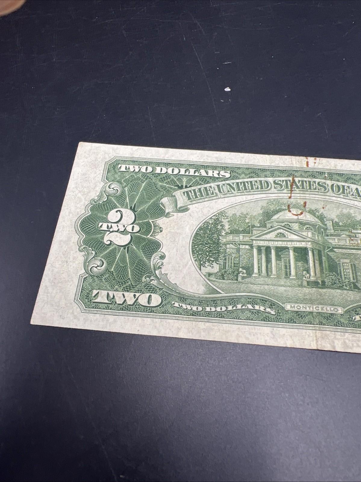 1928 G $2 USN United States Note VF Very Fine Details Stain REV #941