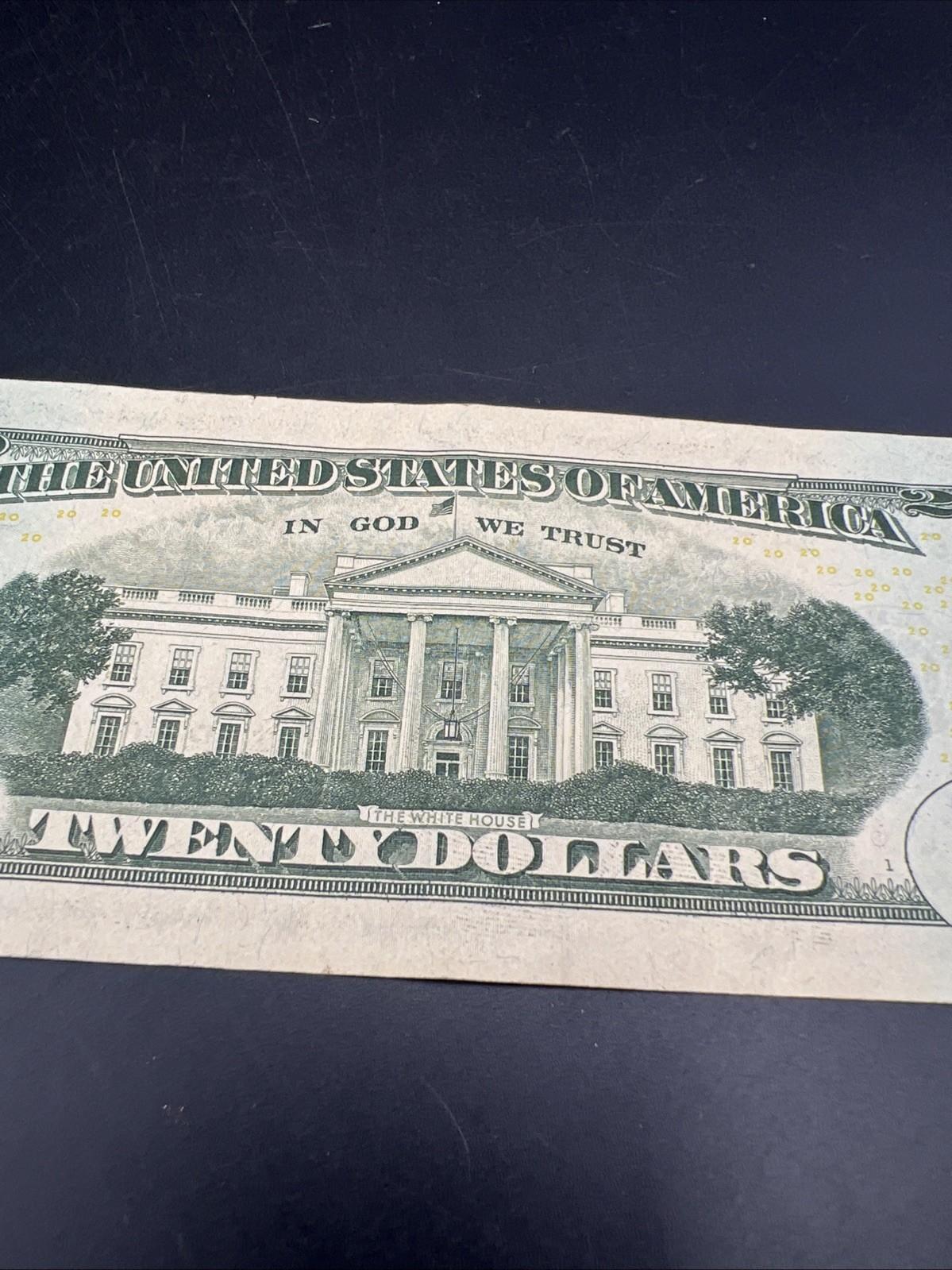 2017 A * Star $20 FRN Federal Reserve Note VF Very Fine Circ #254