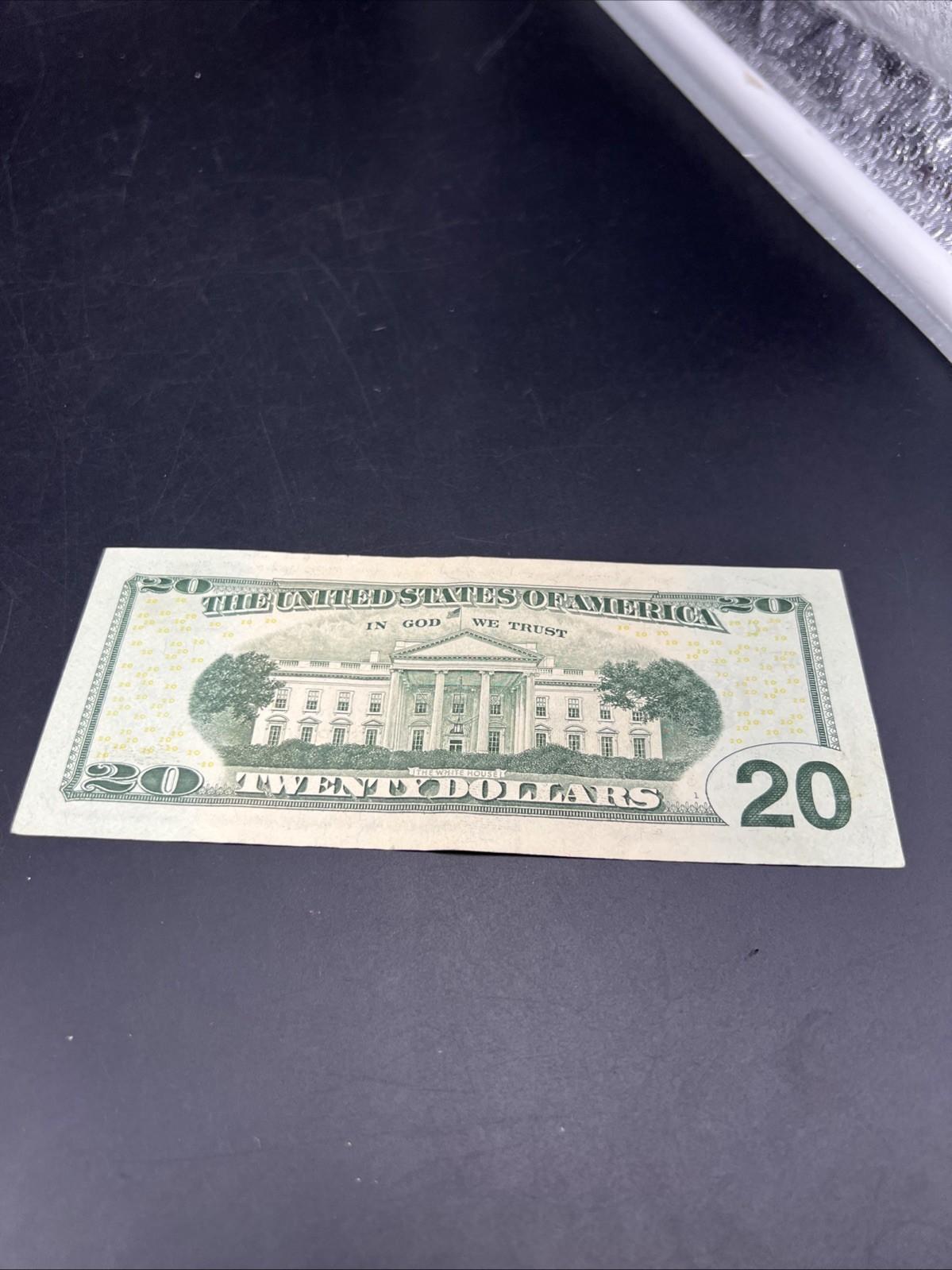 2017 A * Star $20 FRN Federal Reserve Note VF Very Fine Circ #254