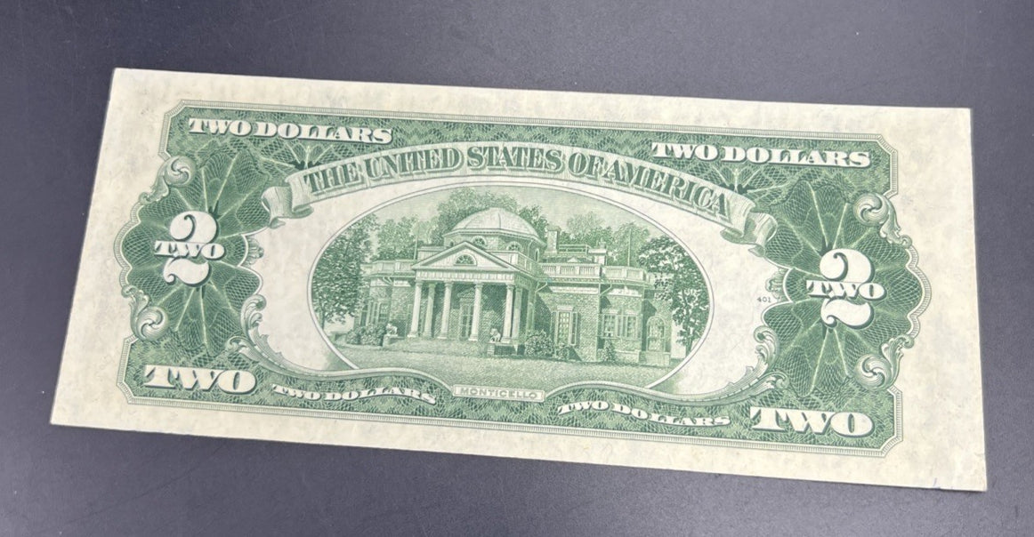 1953 B $2 USN United States Note XF EF Extra Fine Circ #613