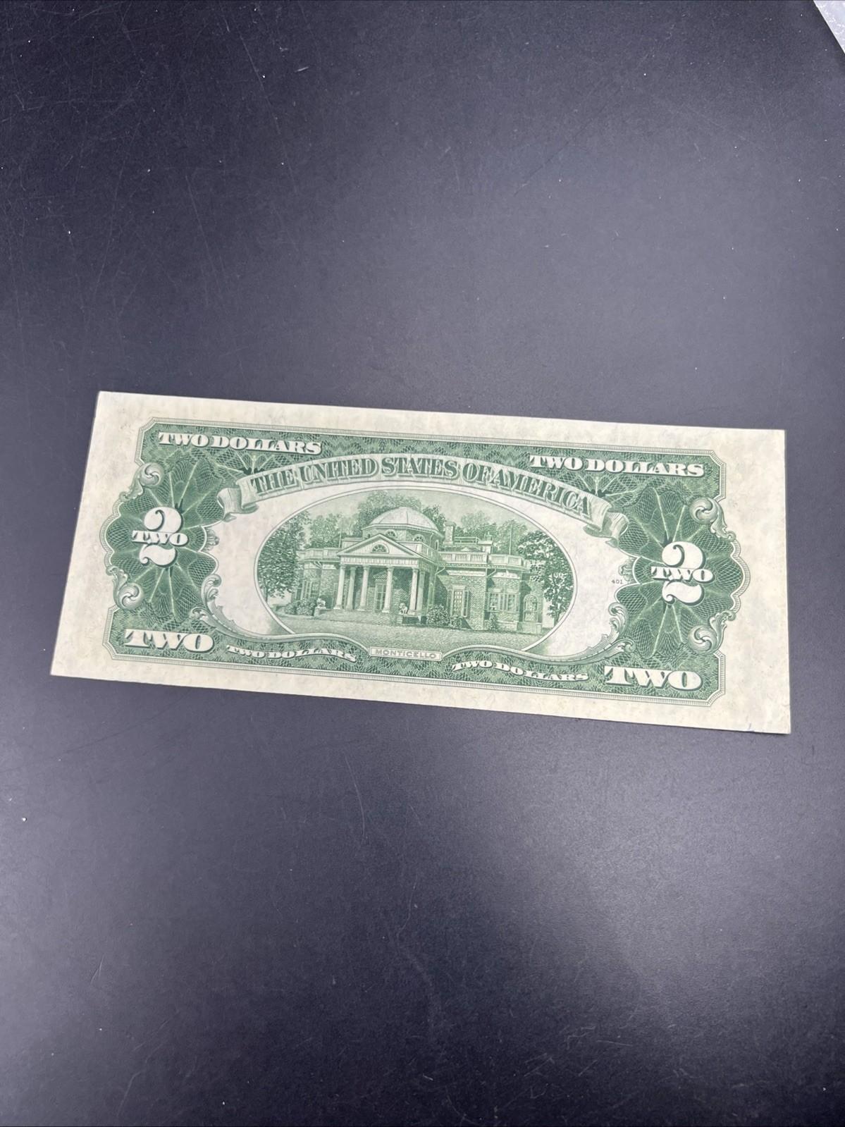 1953 B $2 USN United States Note XF EF Extra Fine Circ #613