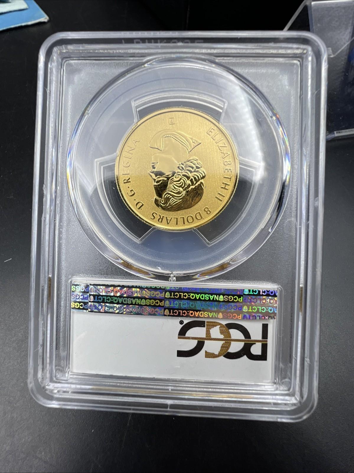 2019 Canada $8 Golden Gift of Friendship Fine Silver Panda Coin PCGS SP69 FDOI