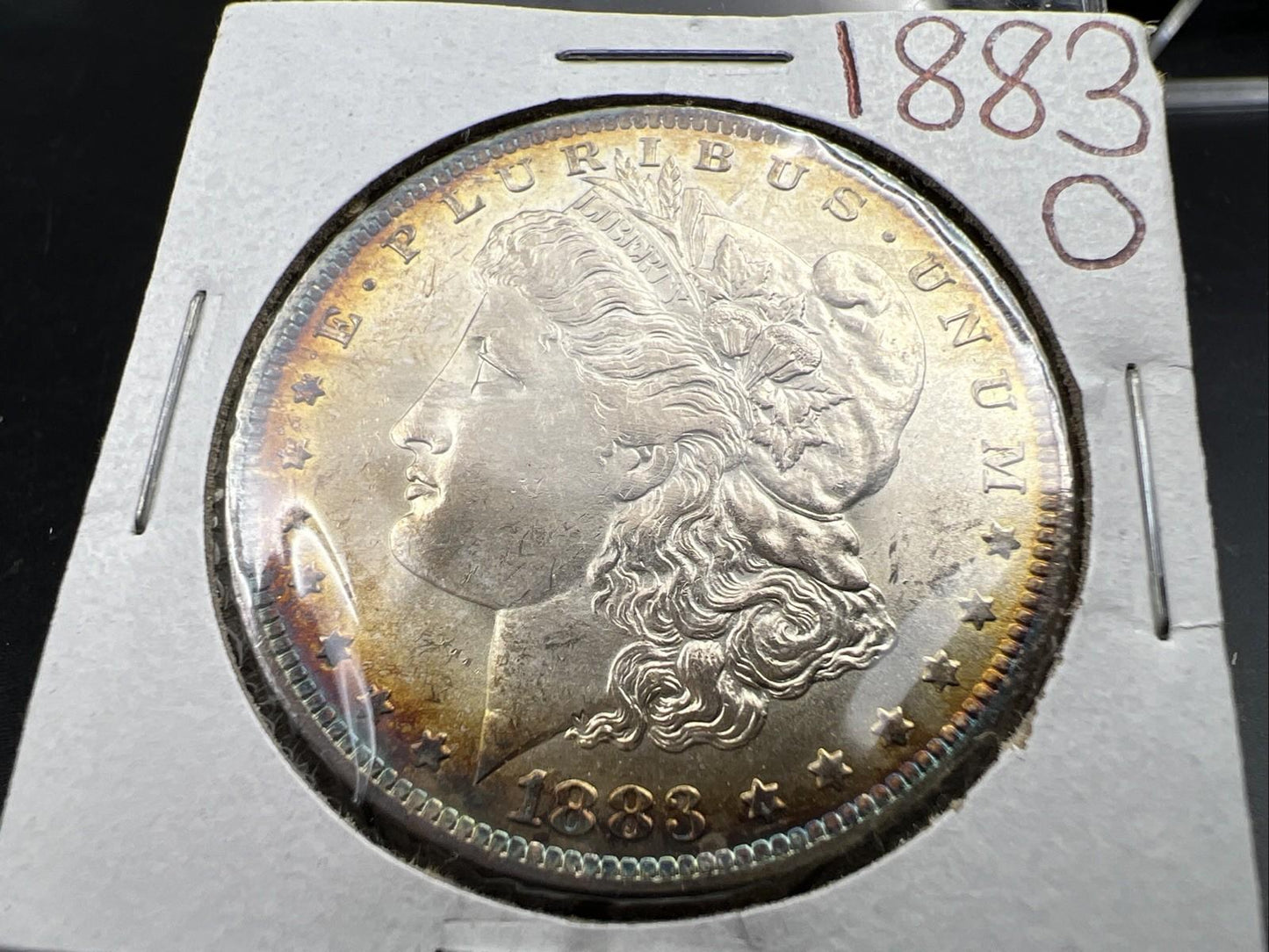 1883 O $1 Morgan Silver Dollar Coin Choice BU UNC Nice Toning Toner