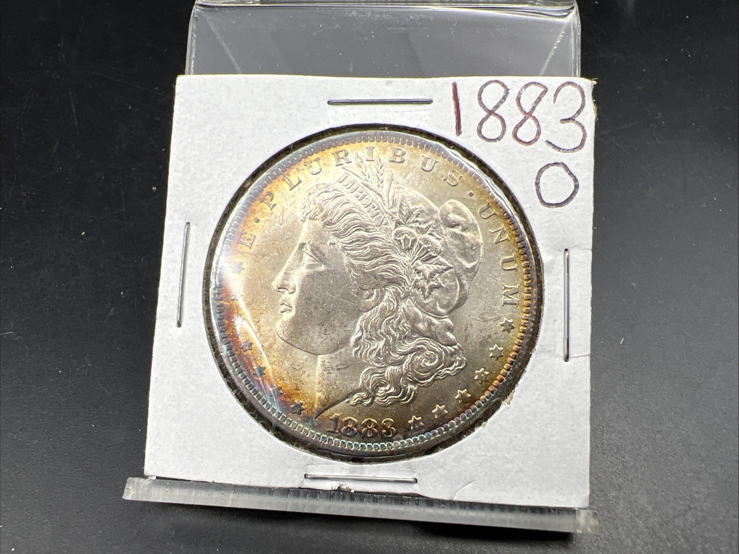 1883 O $1 Morgan Silver Dollar Coin Choice BU UNC Nice Toning Toner