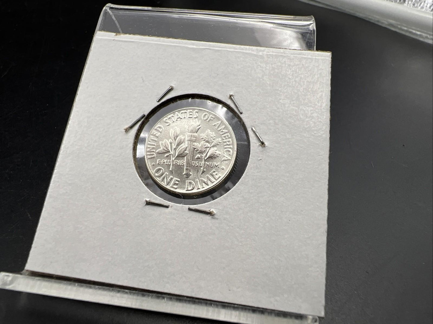 Runny Nose Die Crack 1955 P 10c Roosevelt Silver Dime Coin Gem BU