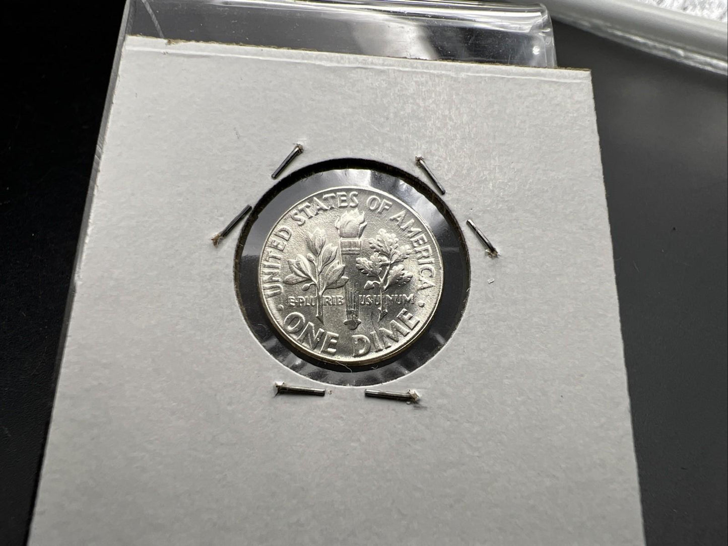 Runny Nose Die Crack 1955 P 10c Roosevelt Silver Dime Coin Gem BU