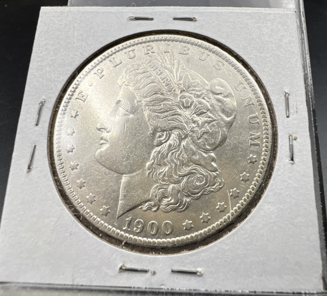 1900 O / CC Morgan Silver Dollar Coin AU Details OMM VAM