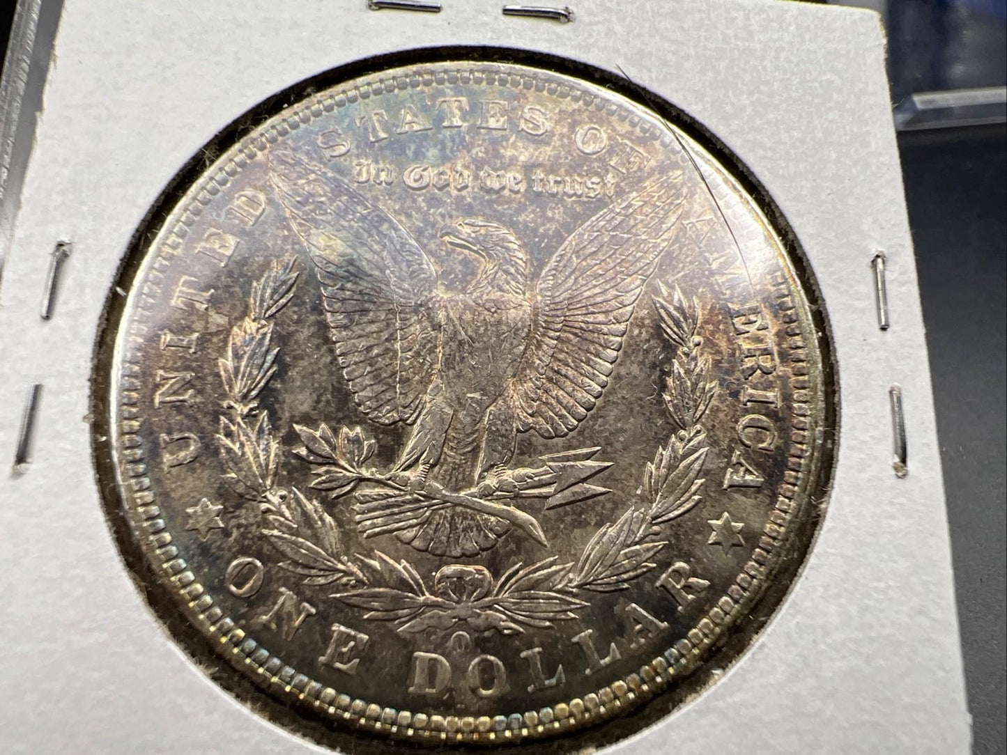 1904 O $1 Morgan Silver Dollar Coin CH XF / AU Neat Dark Toning Toner