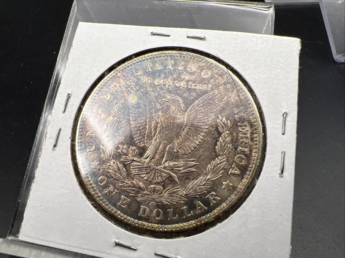 1904 O $1 Morgan Silver Dollar Coin CH XF / AU Neat Dark Toning Toner