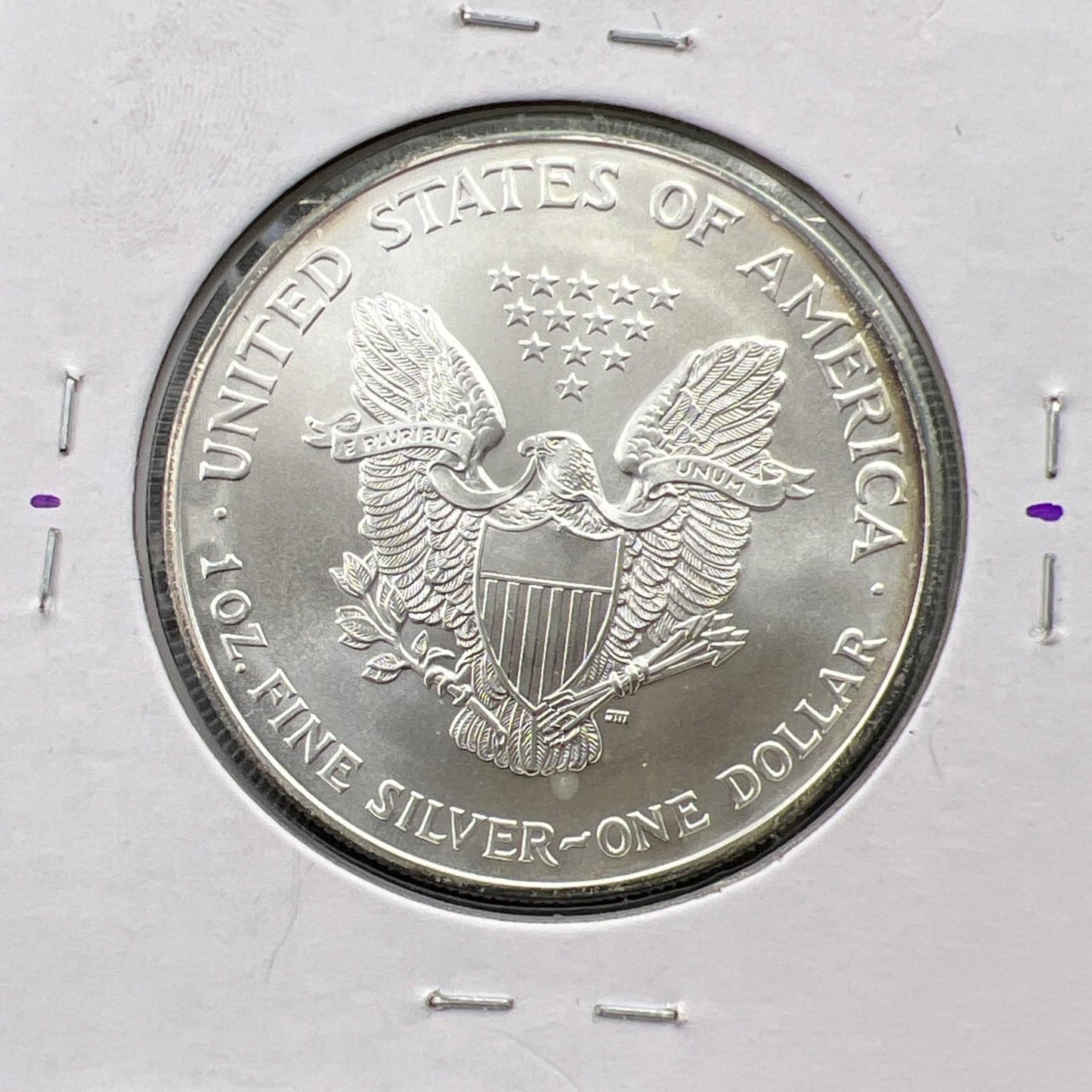 2002 1 Oz ASE American Silver Eagle Coin Gem BU UNC Halo Toning Toner SK#A