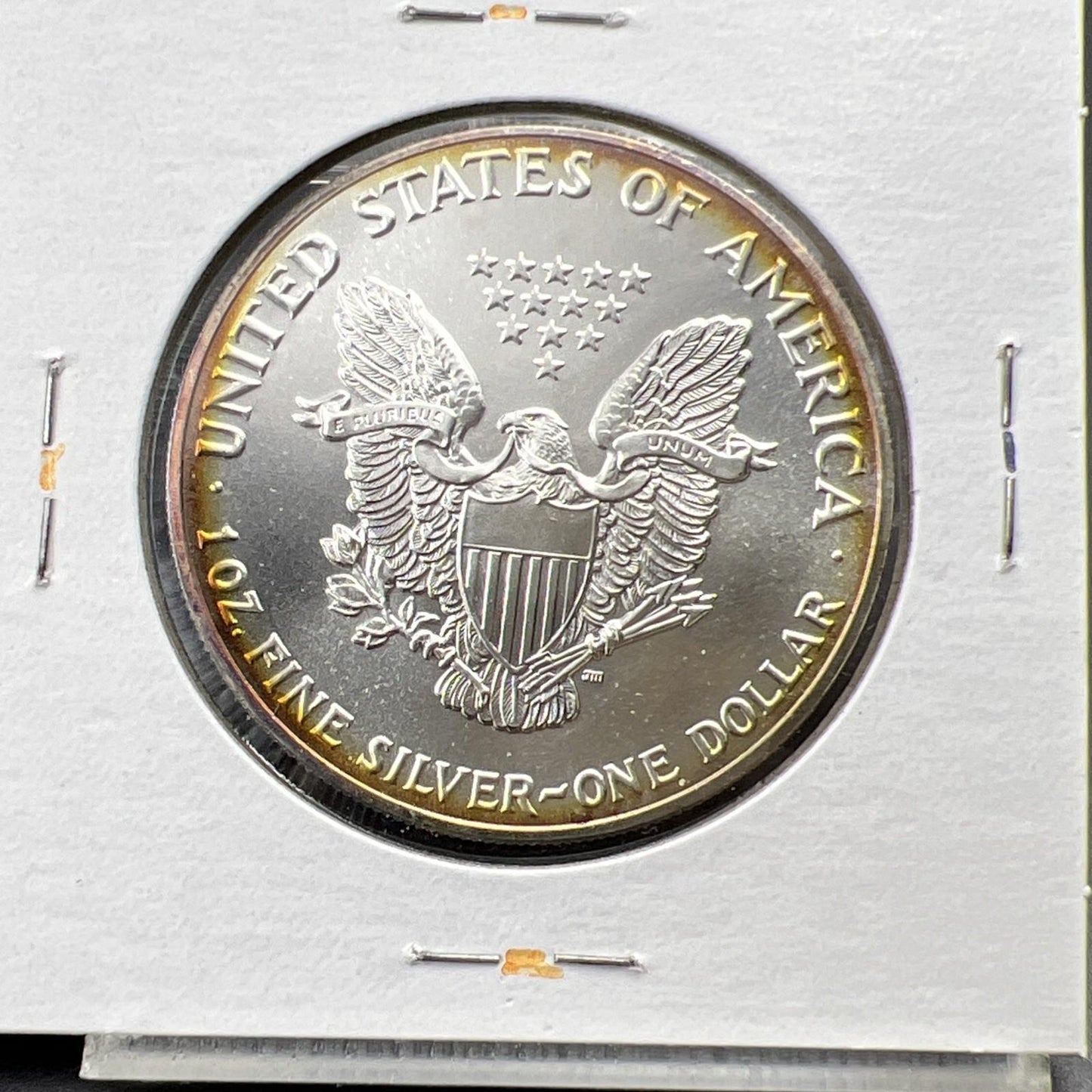 1989 1 Oz ASE American Silver Eagle Coin Gem BU UNC Nice Toning SKU#C