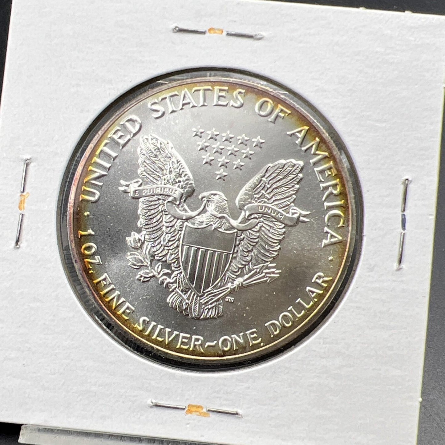 1989 1 Oz ASE American Silver Eagle Coin Gem BU UNC Nice Toning SKU#C