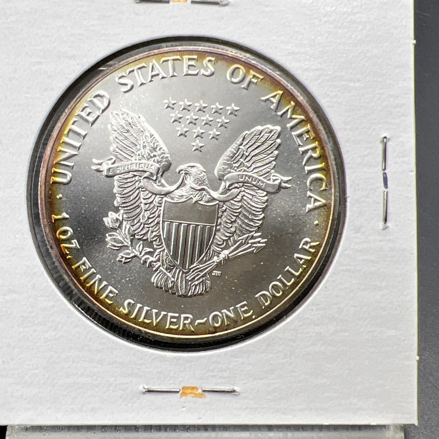 1989 1 Oz ASE American Silver Eagle Coin Gem BU UNC Nice Toning SKU#C