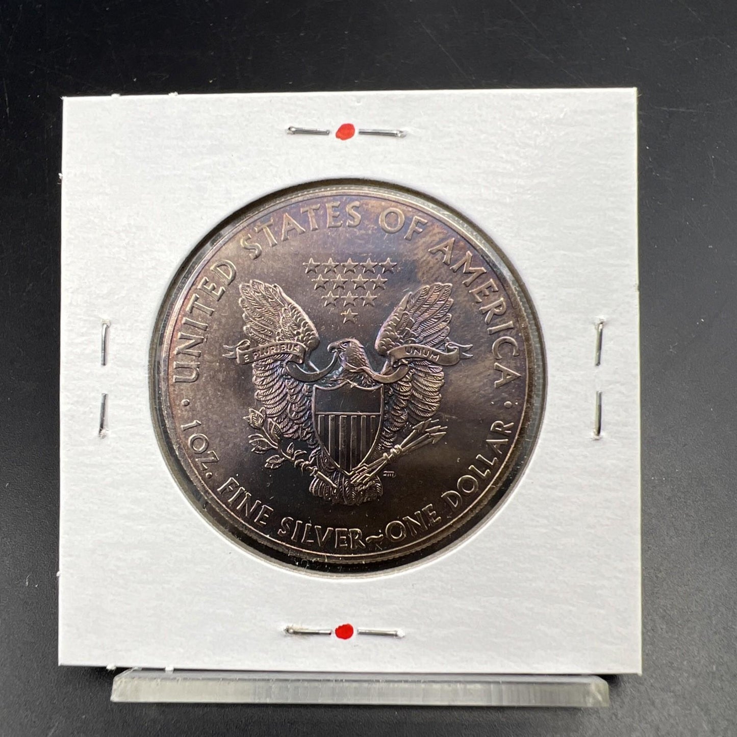 2013 1 Oz ASE American Silver Eagle Coin Gem BU UNC Neat Toning Sk#A