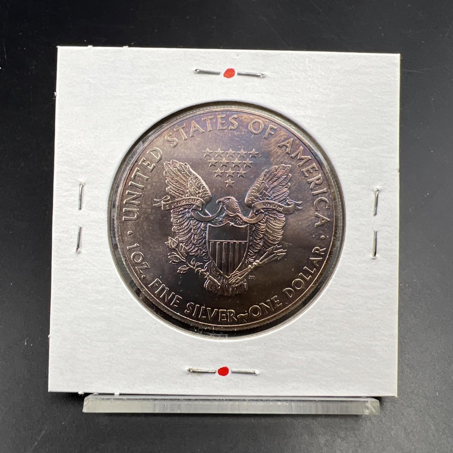 2013 1 Oz ASE American Silver Eagle Coin Gem BU UNC Neat Toning Sk#A