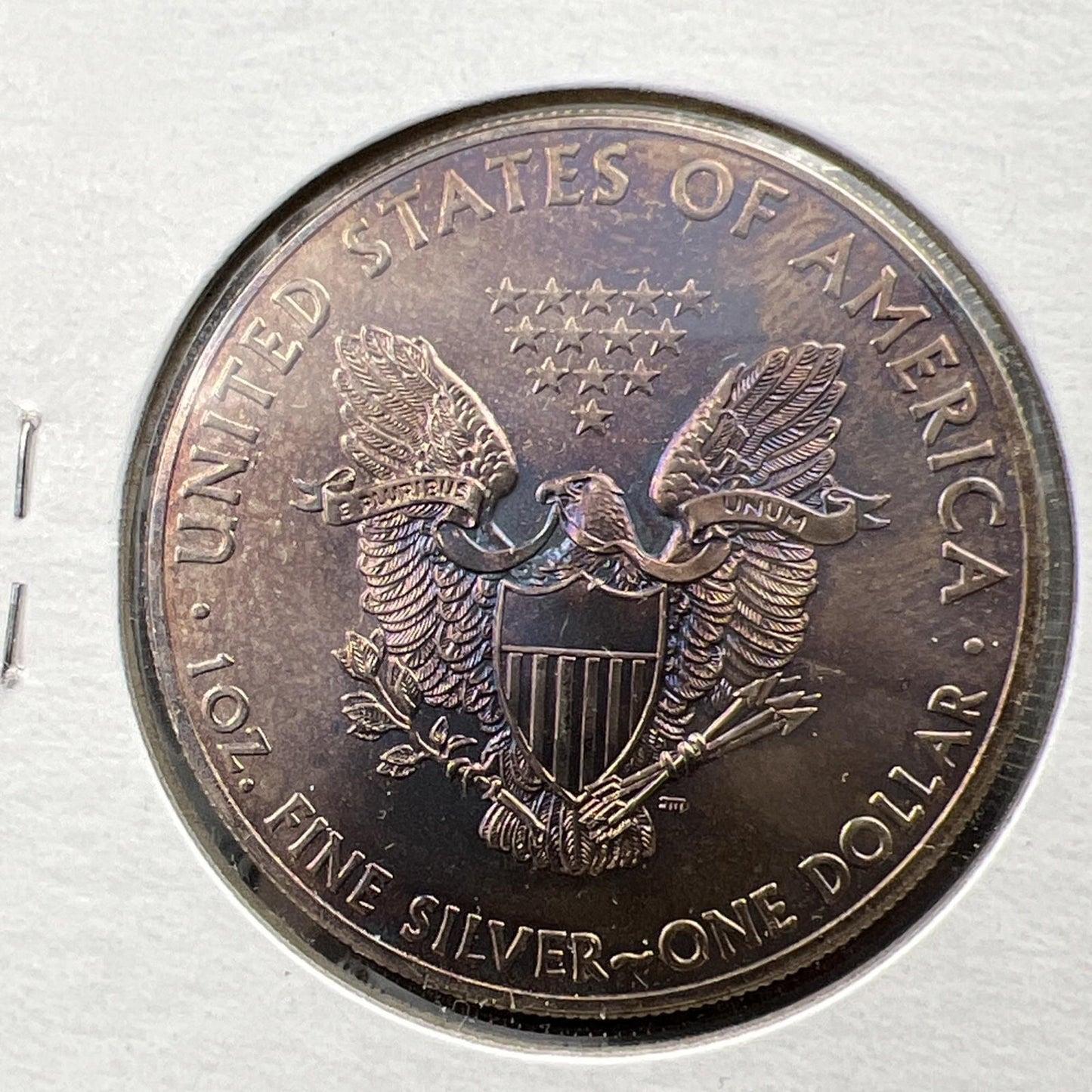 2013 1 Oz ASE American Silver Eagle Coin Gem BU UNC Neat Toning Sk#A