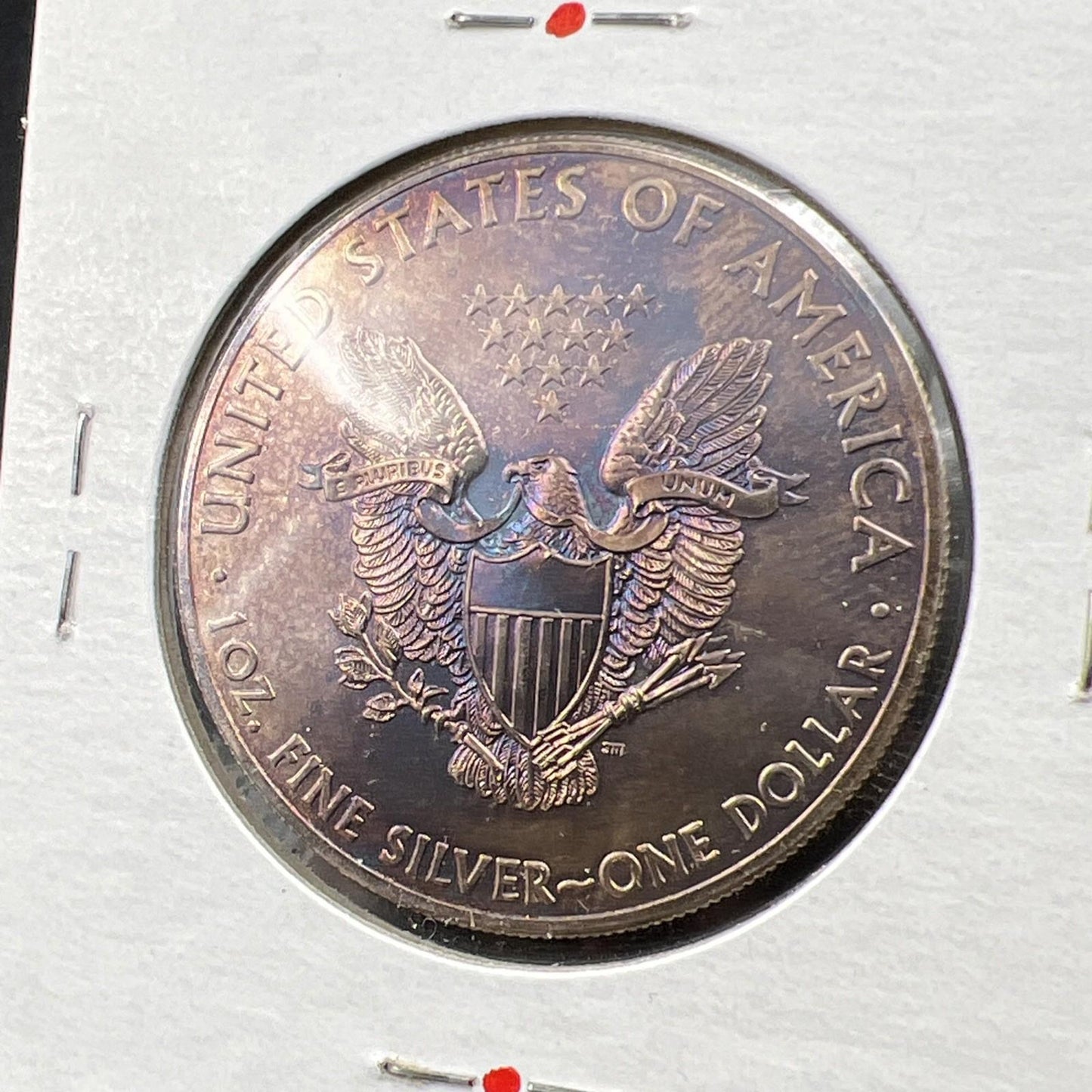 2013 1 Oz ASE American Silver Eagle Coin Gem BU UNC Neat Toning Sk#A