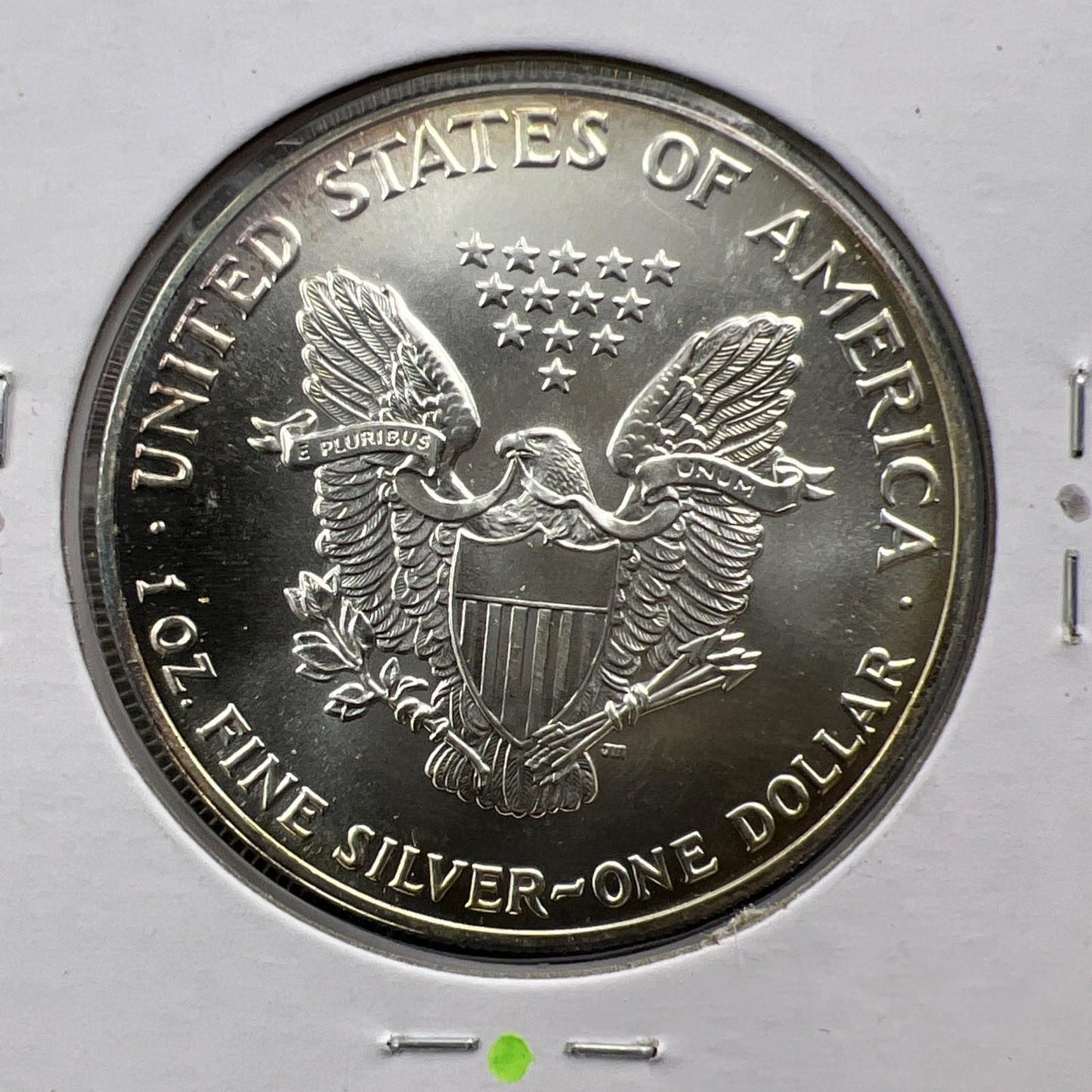 1992 1 Oz ASE American Silver Eagle Coin Gem BU UNC Neat Toning Toner