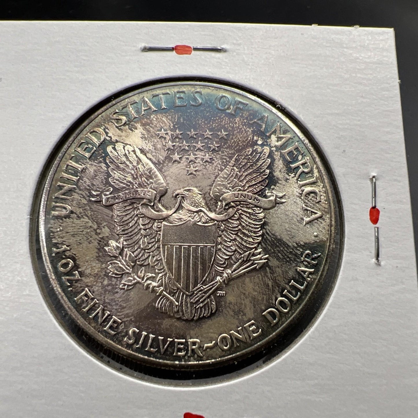 1986 1 Oz ASE American Silver Eagle Coin Gem BU UNC Neat Toning SK#A