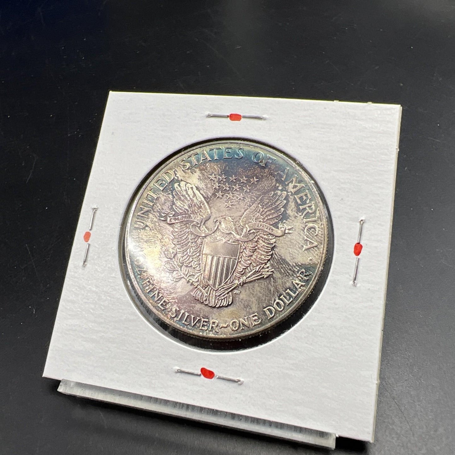 1986 1 Oz ASE American Silver Eagle Coin Gem BU UNC Neat Toning SK#A