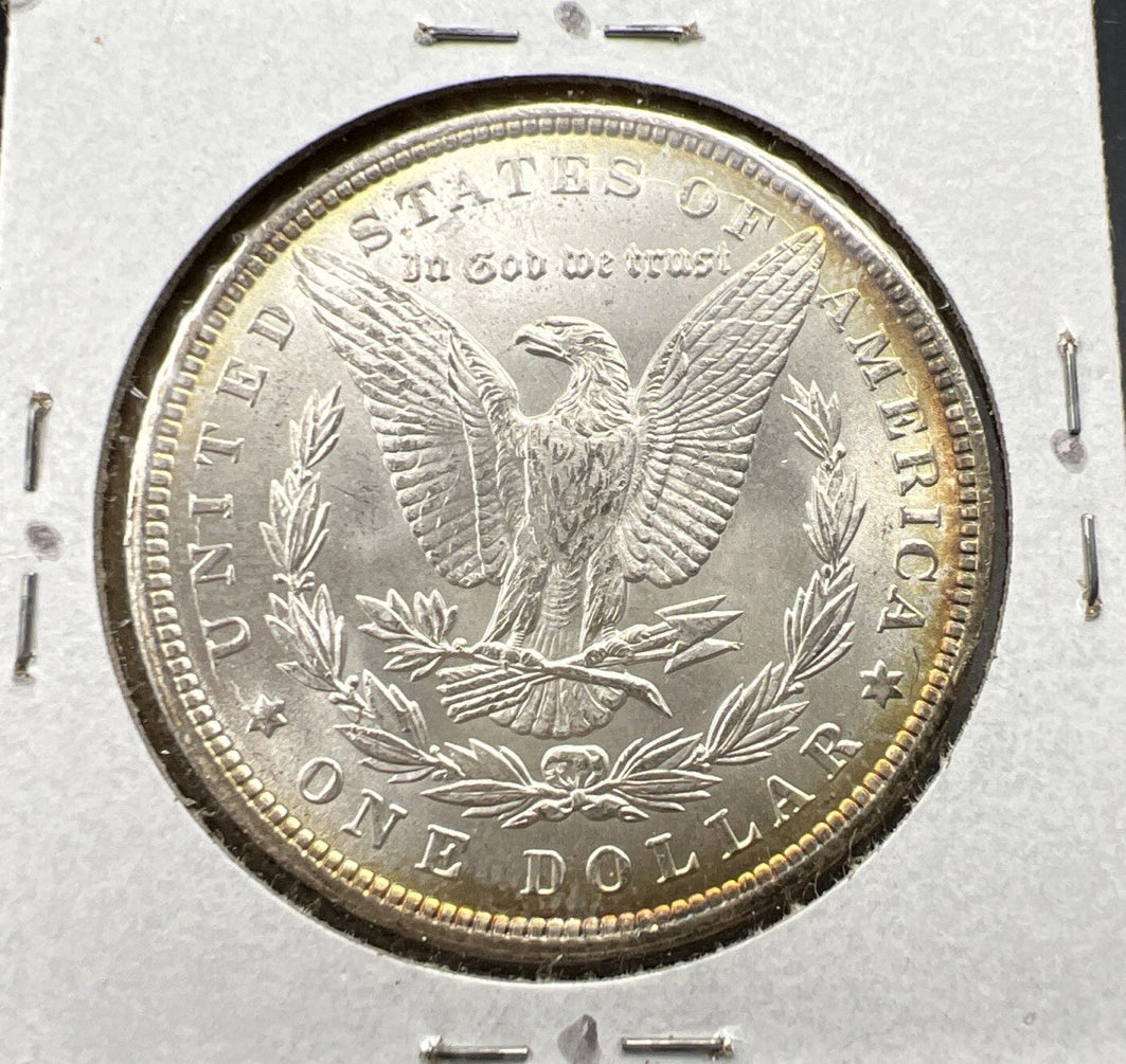 1900 $1 Morgan Silver Dollar Coin Choice BU UNC PQ Toning Toner OBV