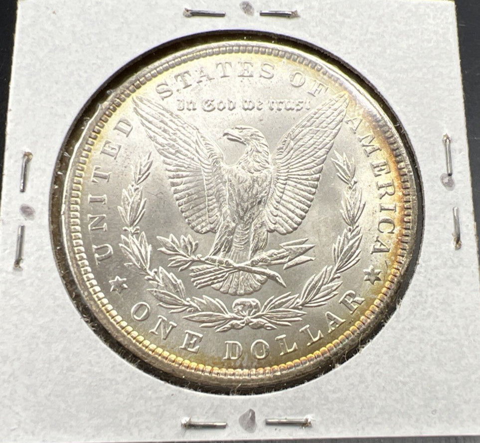 1900 $1 Morgan Silver Dollar Coin Choice BU UNC PQ Toning Toner OBV