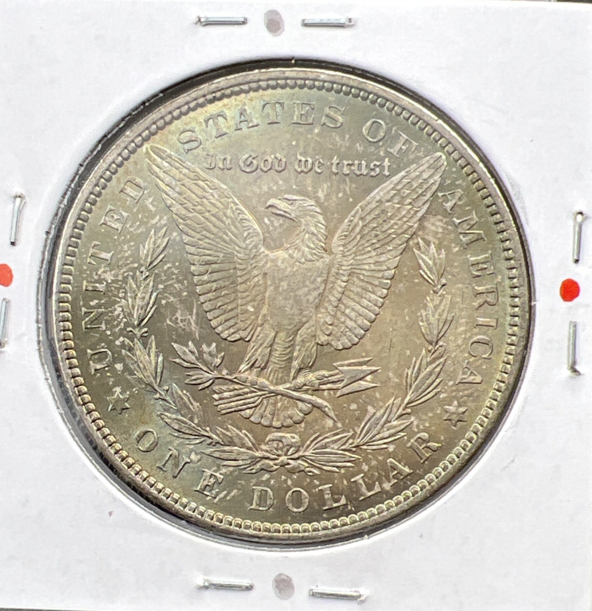 1887 P $1 Morgan Silver Dollar Coin PQ Toning Toner Choice BU UNC