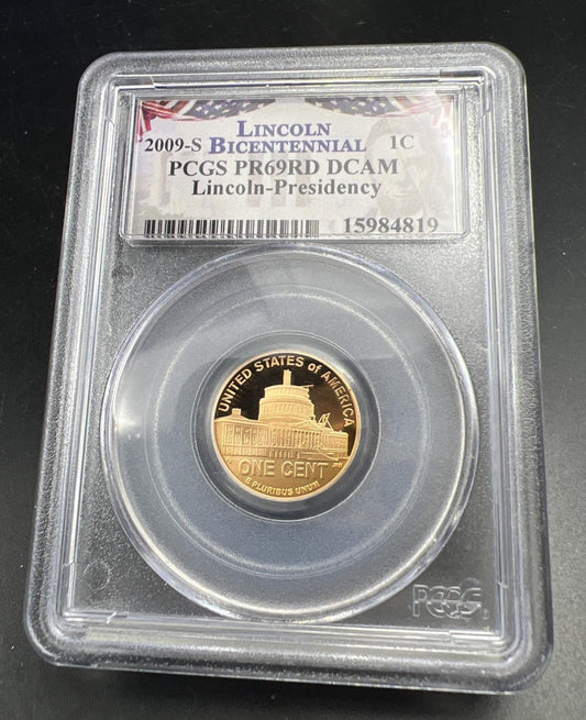 2009 S 1c Lincoln Bicentennial Commemorative Presidency Cent Coin PR69 DCAM PCGS