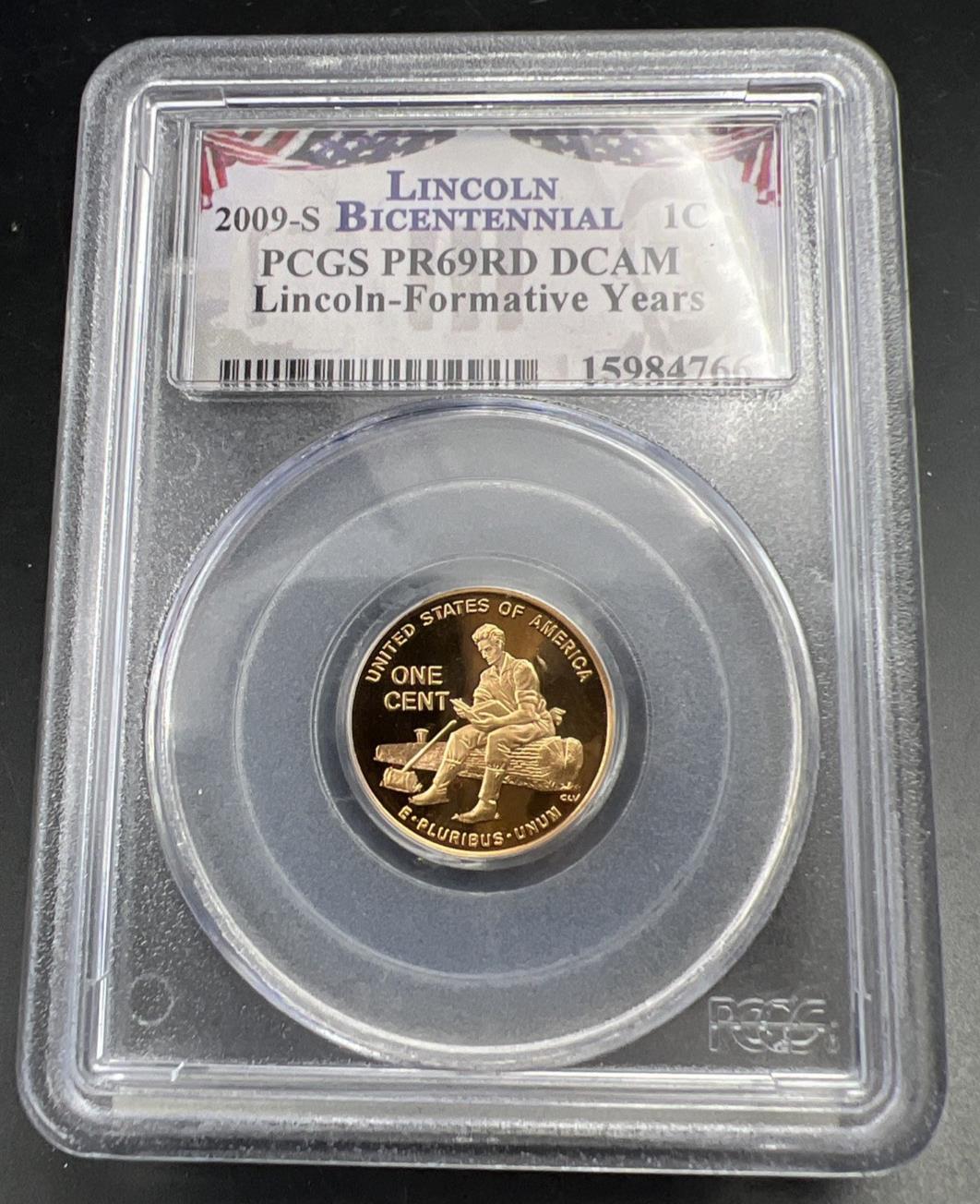 2009 S 1c Lincoln Bicentennial Commemorative Formative Cent Coin PR69 DCAM PCGS