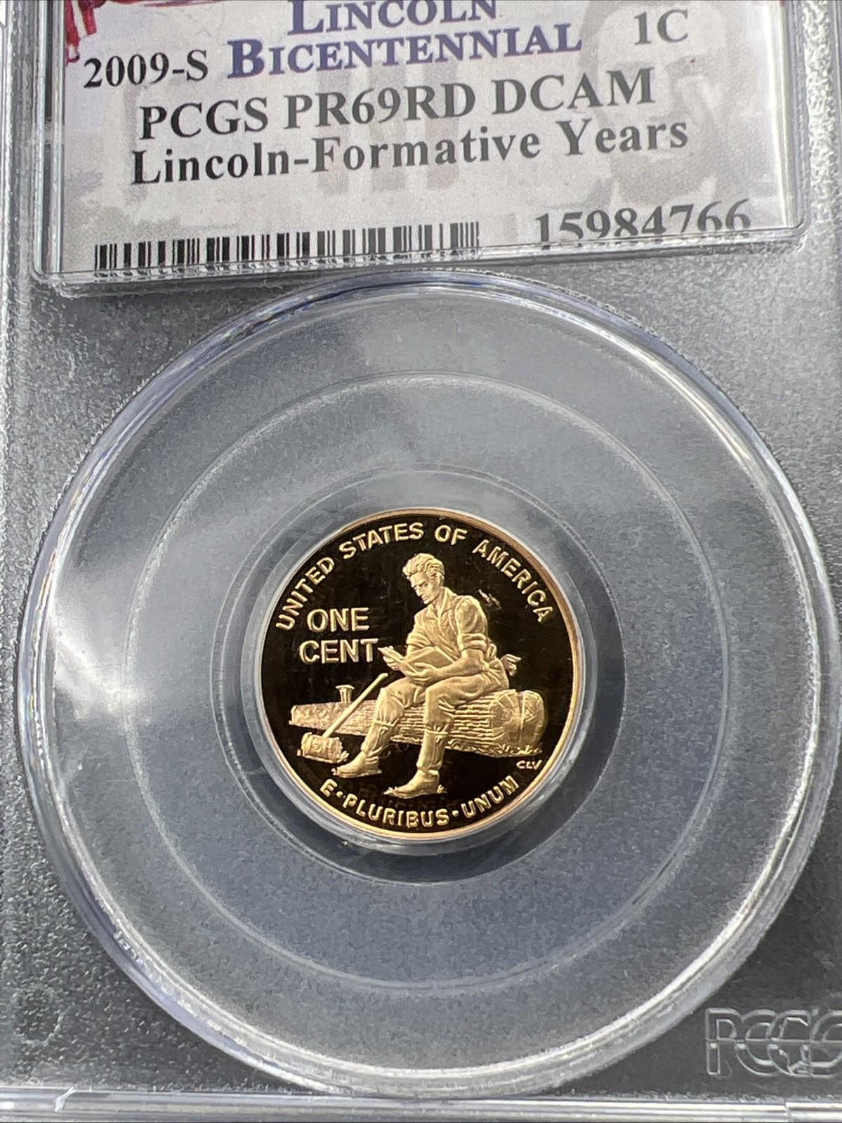 2009 S 1c Lincoln Bicentennial Commemorative Formative Cent Coin PR69 DCAM PCGS