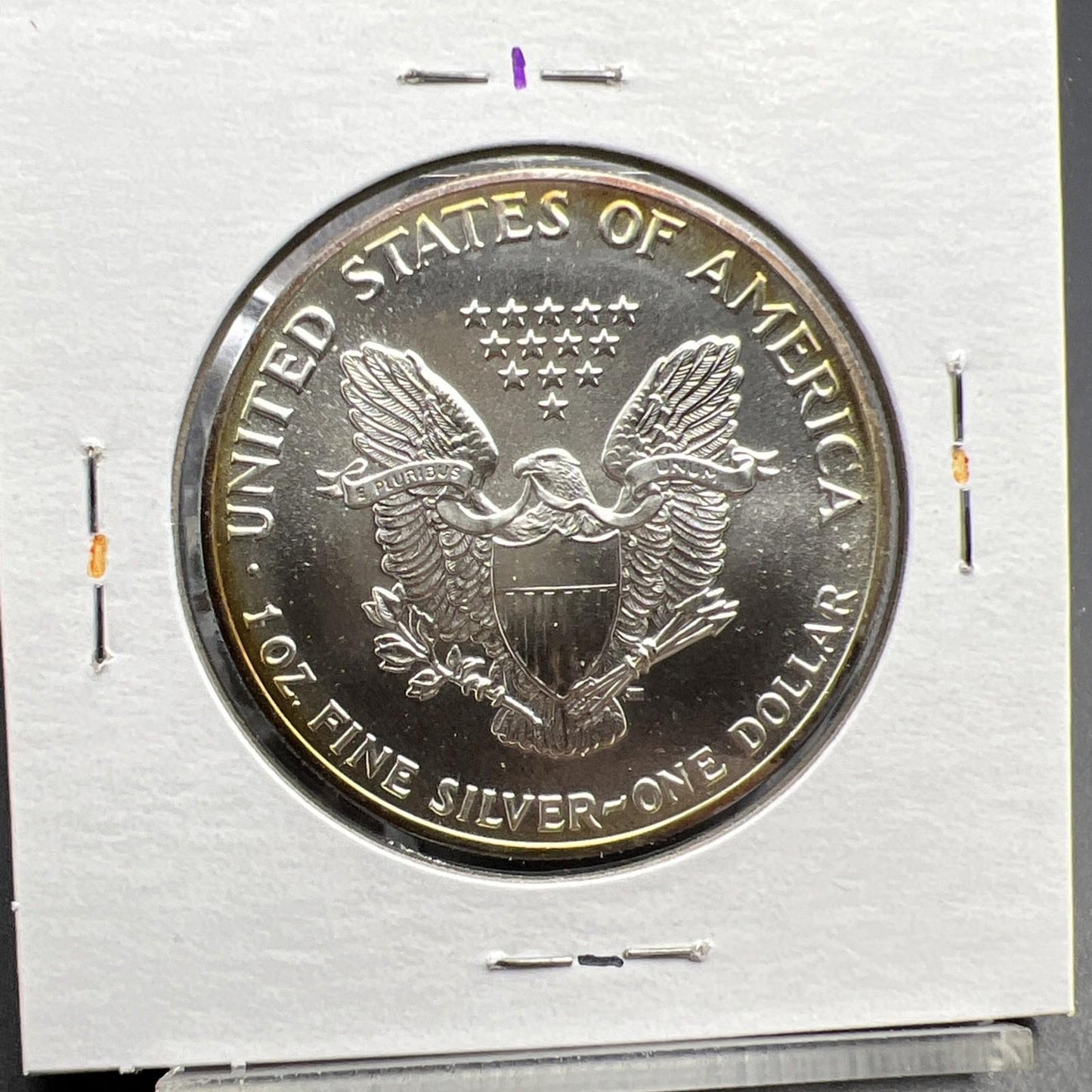 1989 1 Oz ASE American Silver Eagle Coin Gem BU UNC Nice Toning SKU#B