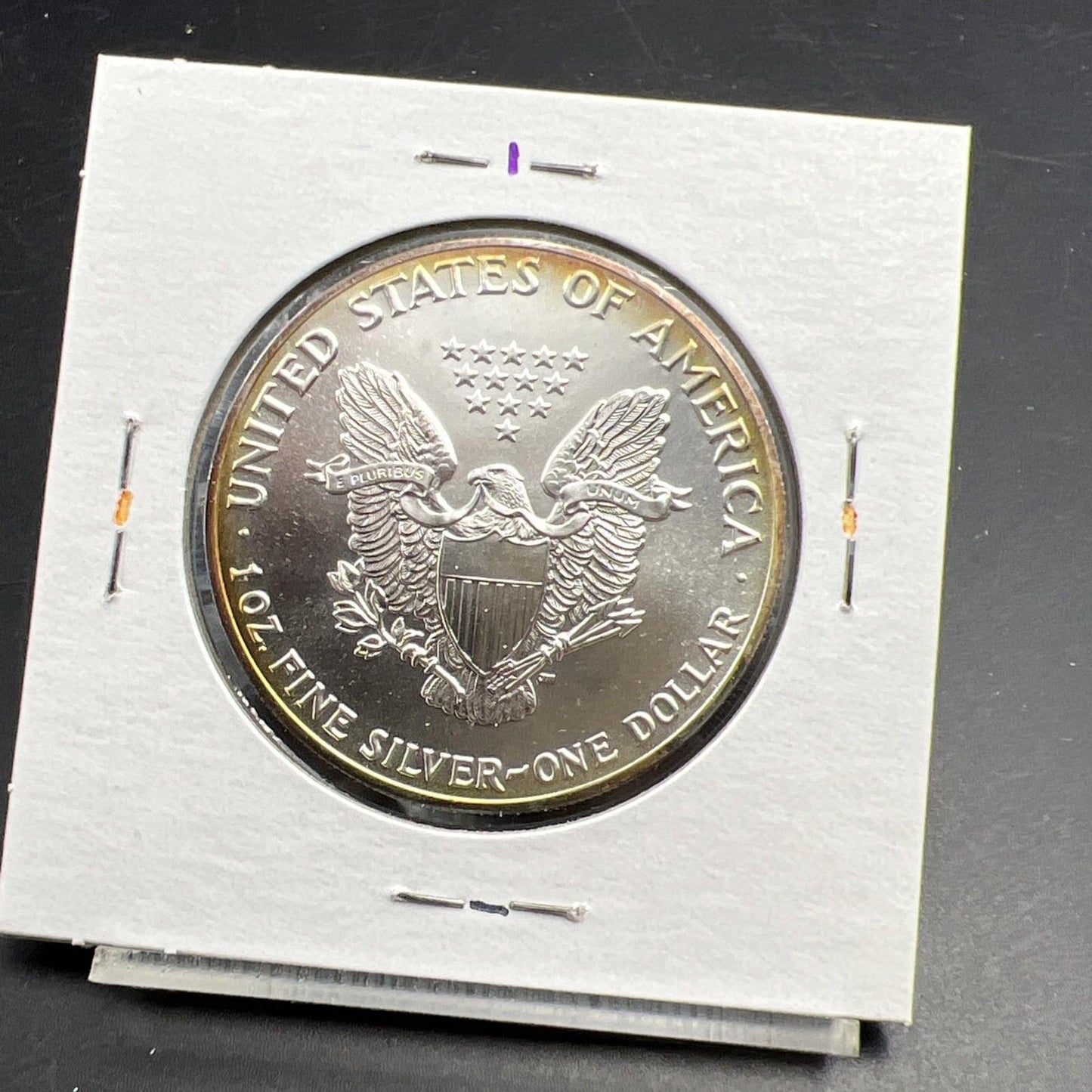 1989 1 Oz ASE American Silver Eagle Coin Gem BU UNC Nice Toning SKU#B