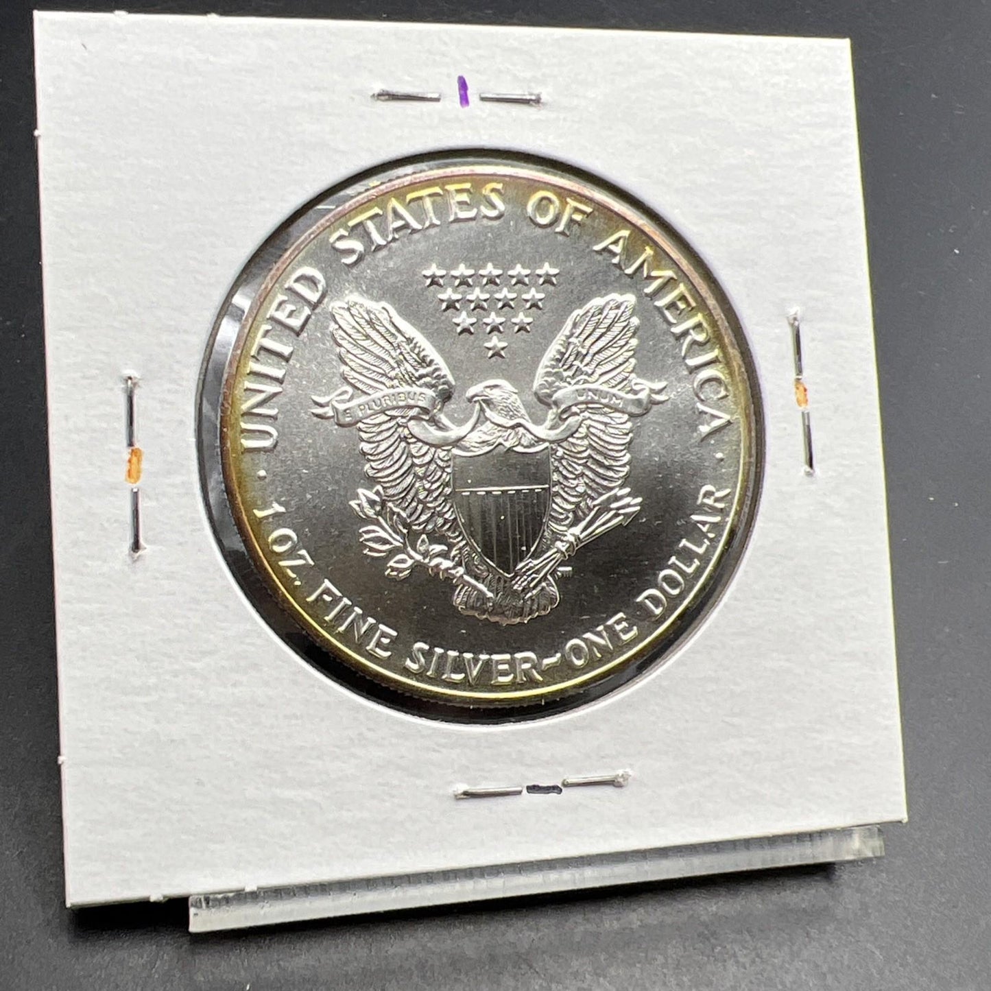 1989 1 Oz ASE American Silver Eagle Coin Gem BU UNC Nice Toning SKU#B