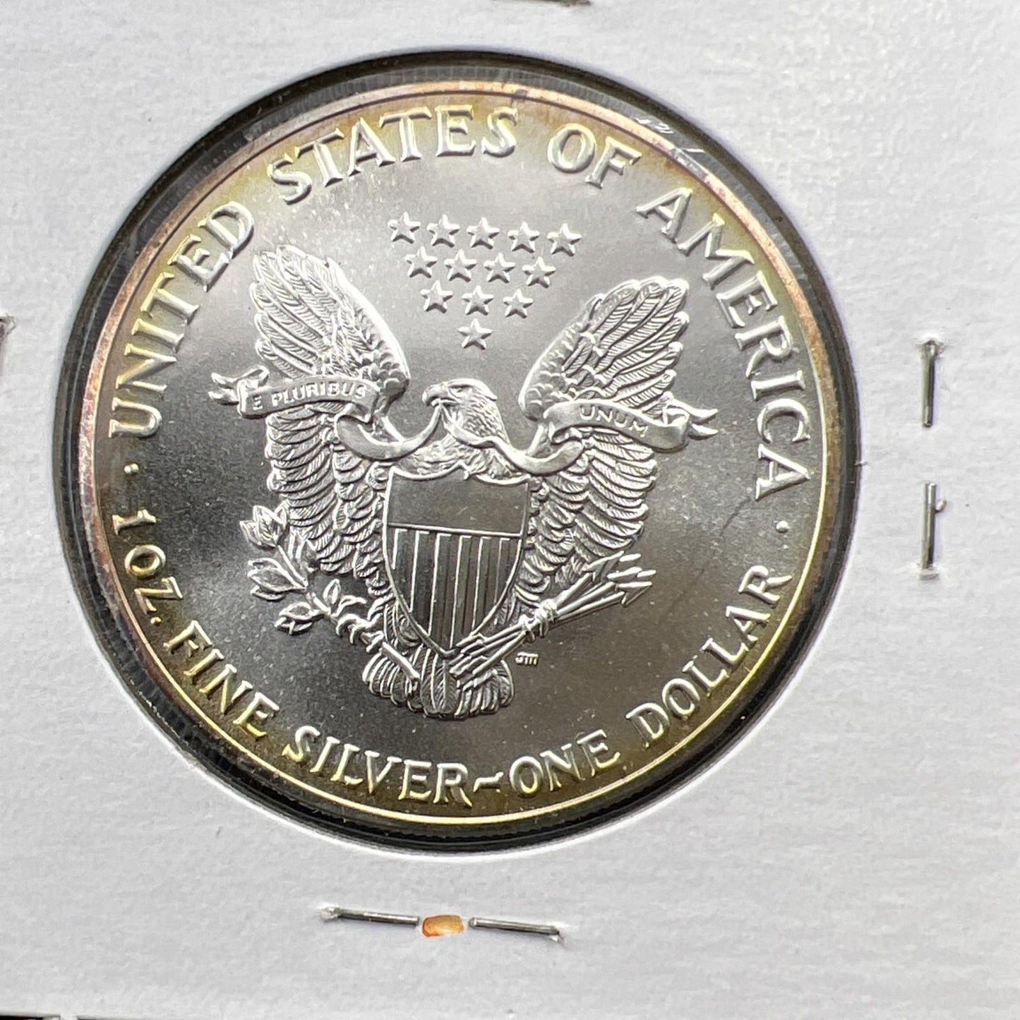 1989 1 Oz ASE American Silver Eagle Coin Gem BU UNC Nice Toning SKU#D