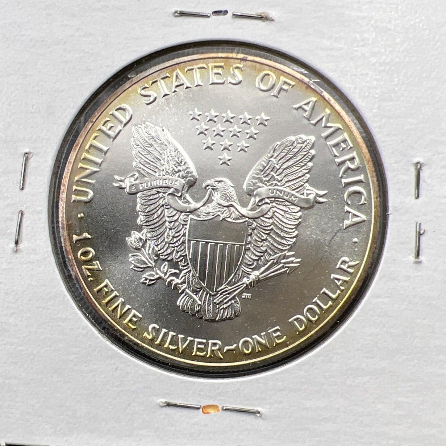 1989 1 Oz ASE American Silver Eagle Coin Gem BU UNC Nice Toning SKU#D