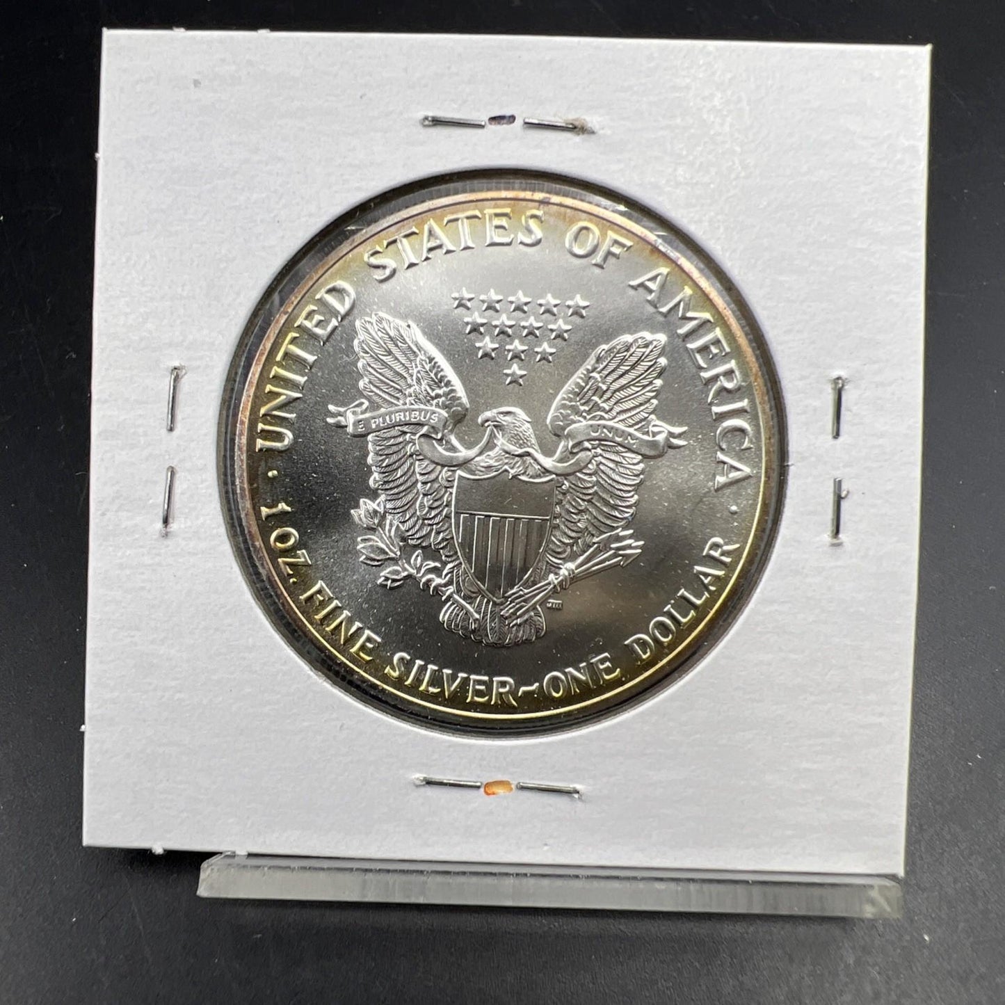 1989 1 Oz ASE American Silver Eagle Coin Gem BU UNC Nice Toning SKU#D