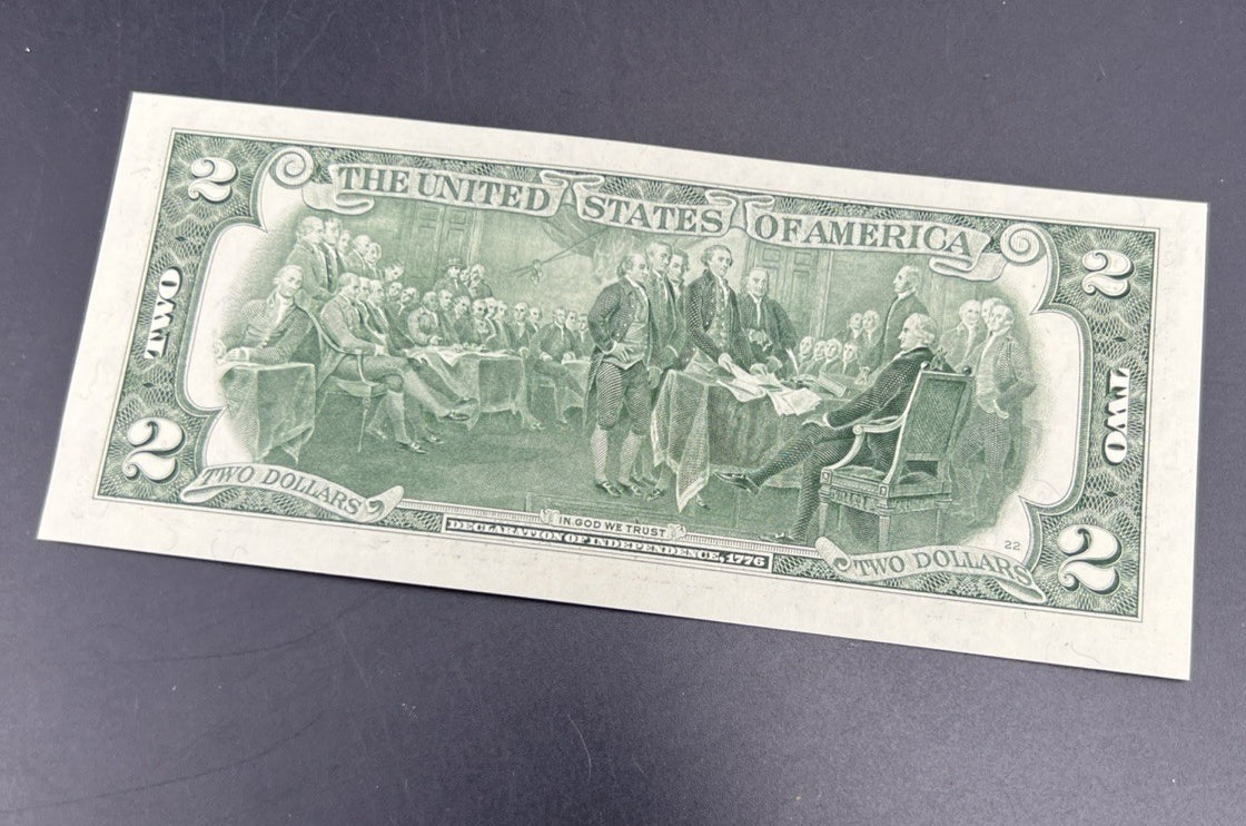 2003 A $2 Two Dollar FRN District A Boston Federal Reserve Note CH UNC #638