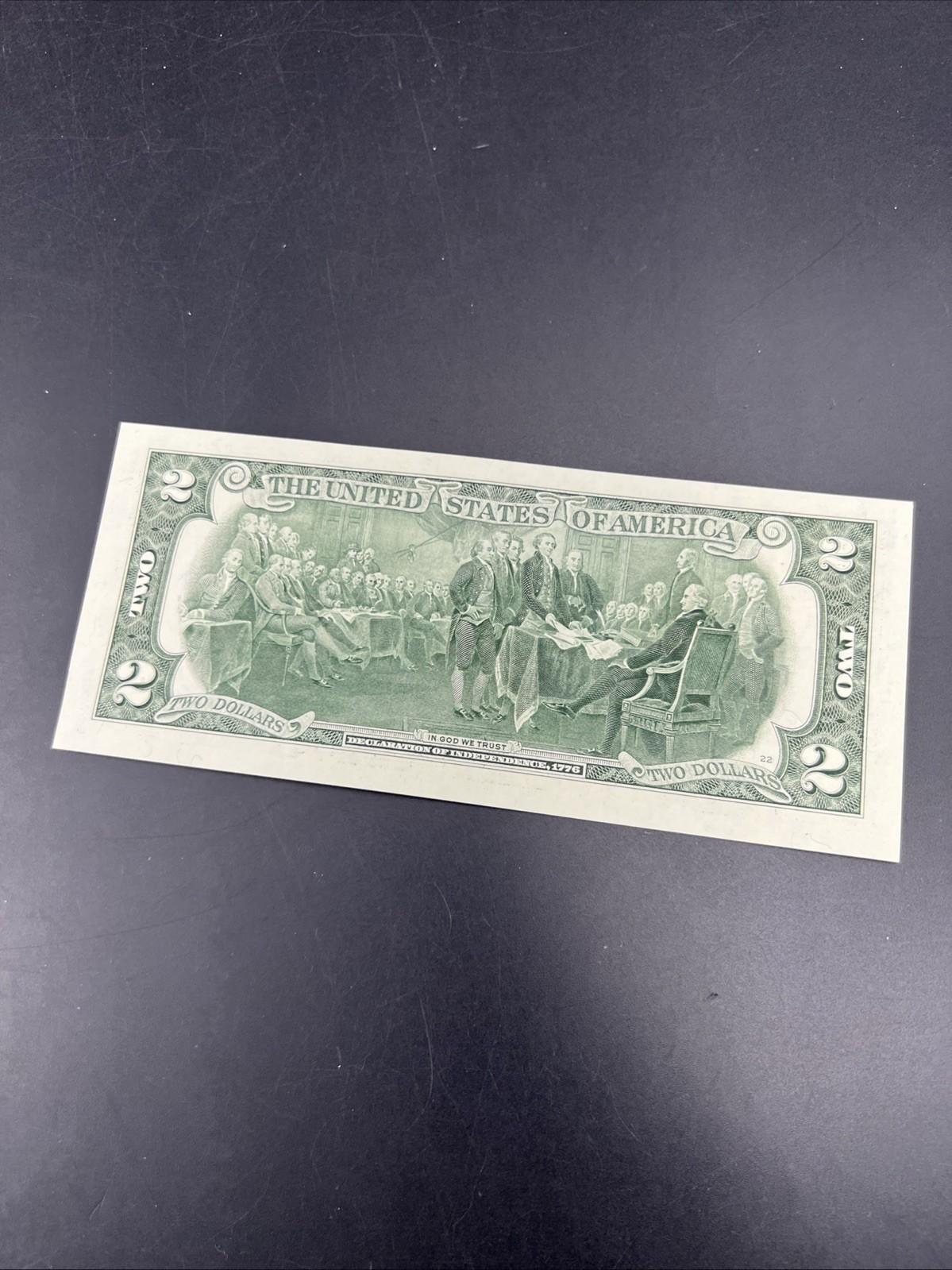 2003 A $2 Two Dollar FRN District A Boston Federal Reserve Note CH UNC #638