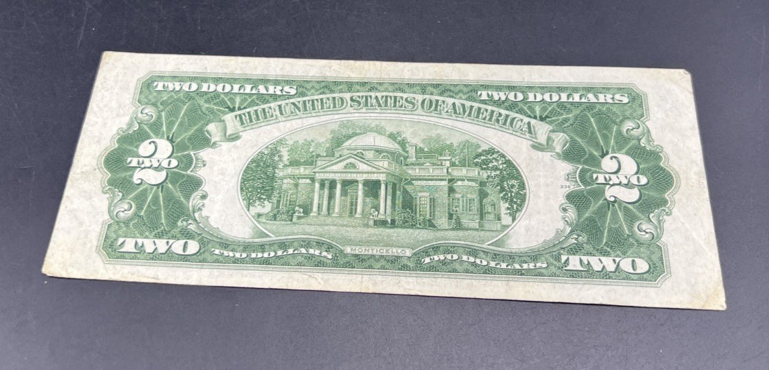 1928 F $2 Two Dollar USN United States Note Choice VG / Fine Circ #309