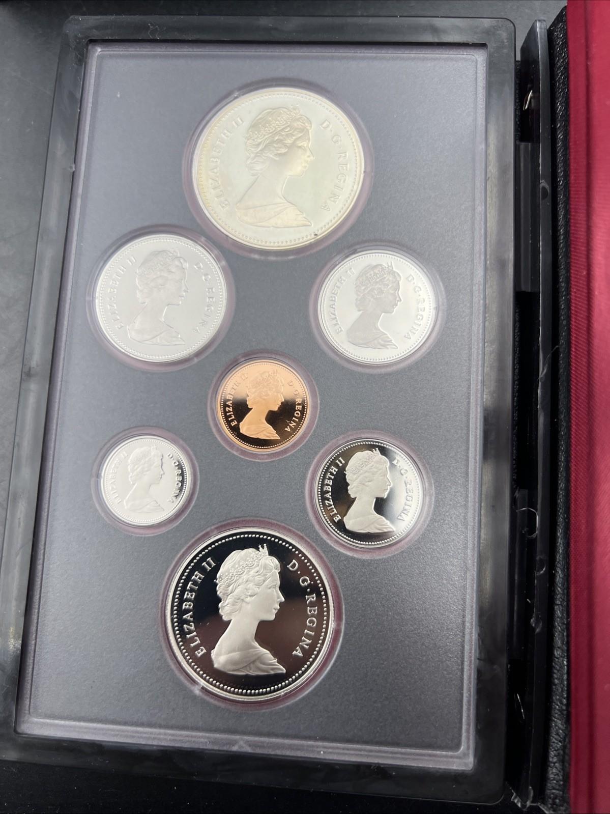 1981 Canada Double Dollar Proof Set Gem Uncirculated Coins Box & COA SKU#B