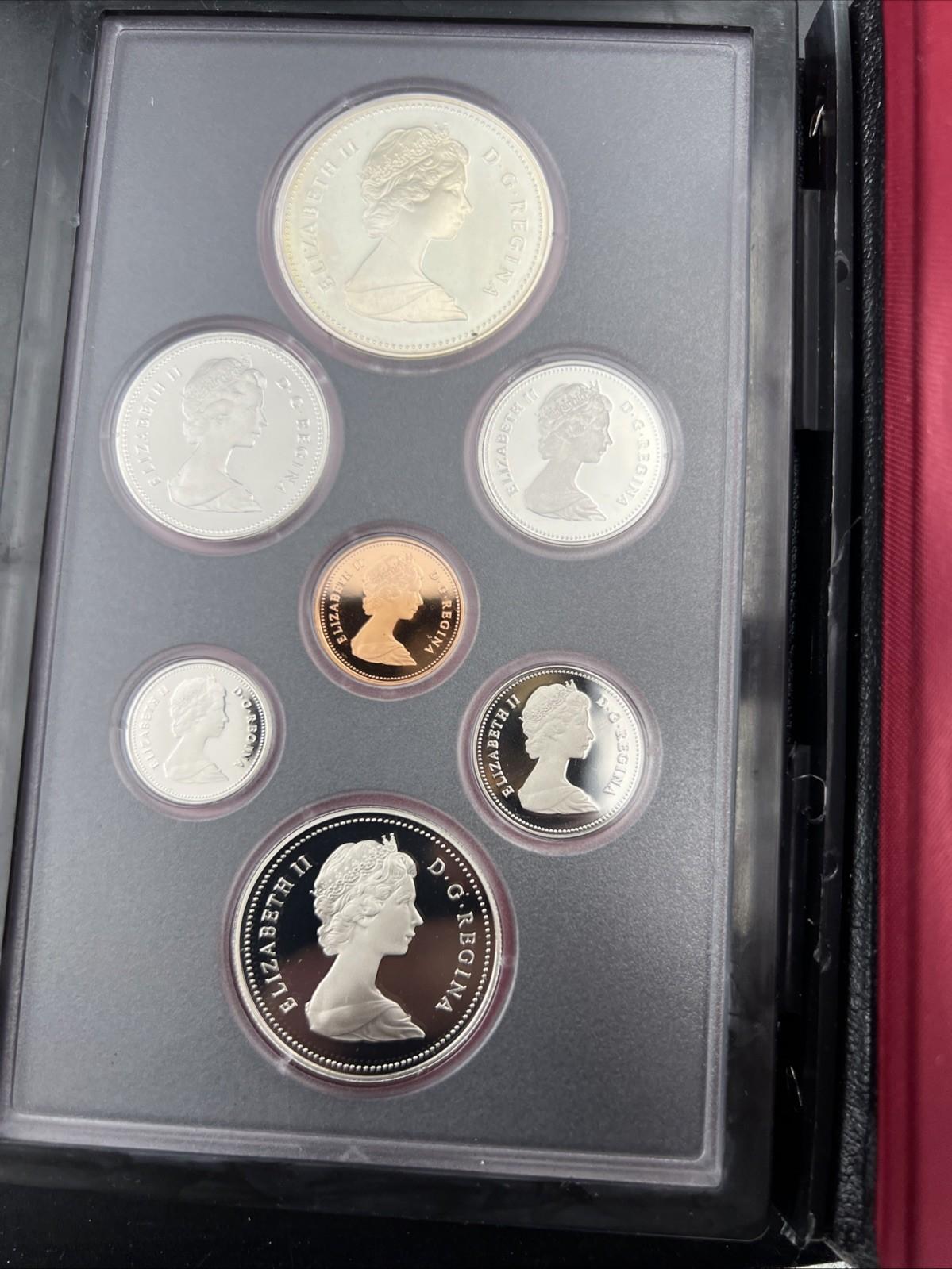 1981 Canada Double Dollar Proof Set Gem Uncirculated Coins Box & COA SKU#B