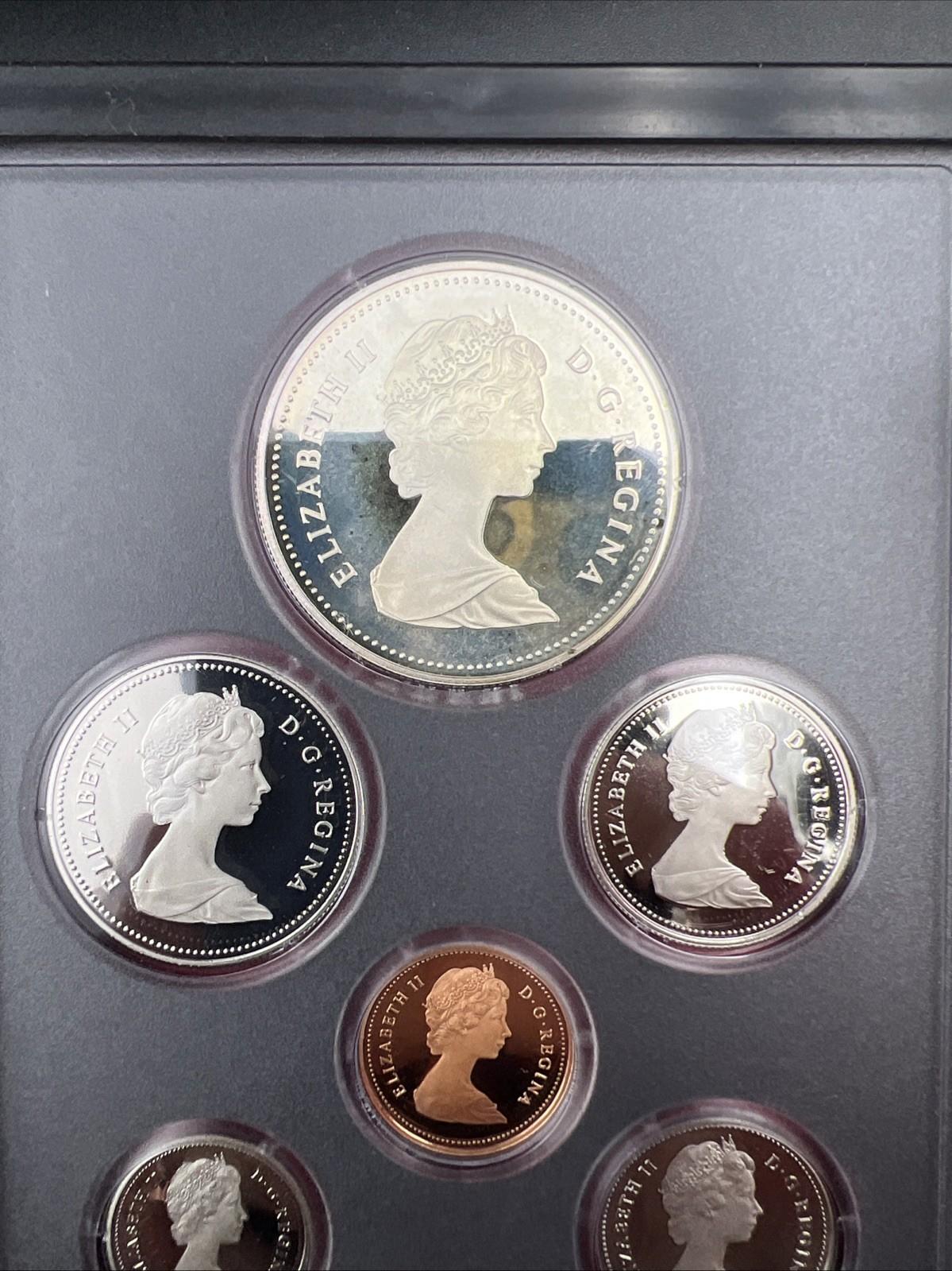 1981 Canada Double Dollar Proof Set Gem Uncirculated Coins Box & COA SKU#B