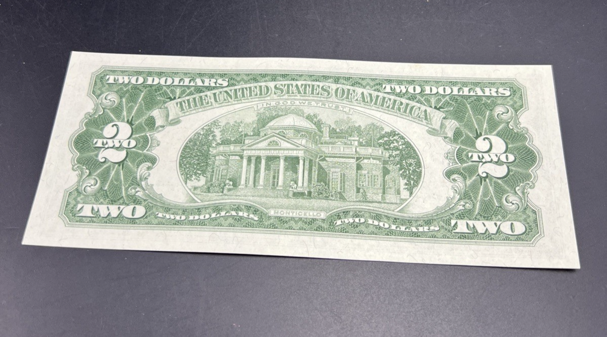 1963 $2 Two Dollar USN United States Note #111 CH UNC Neat Serial # Red Seal