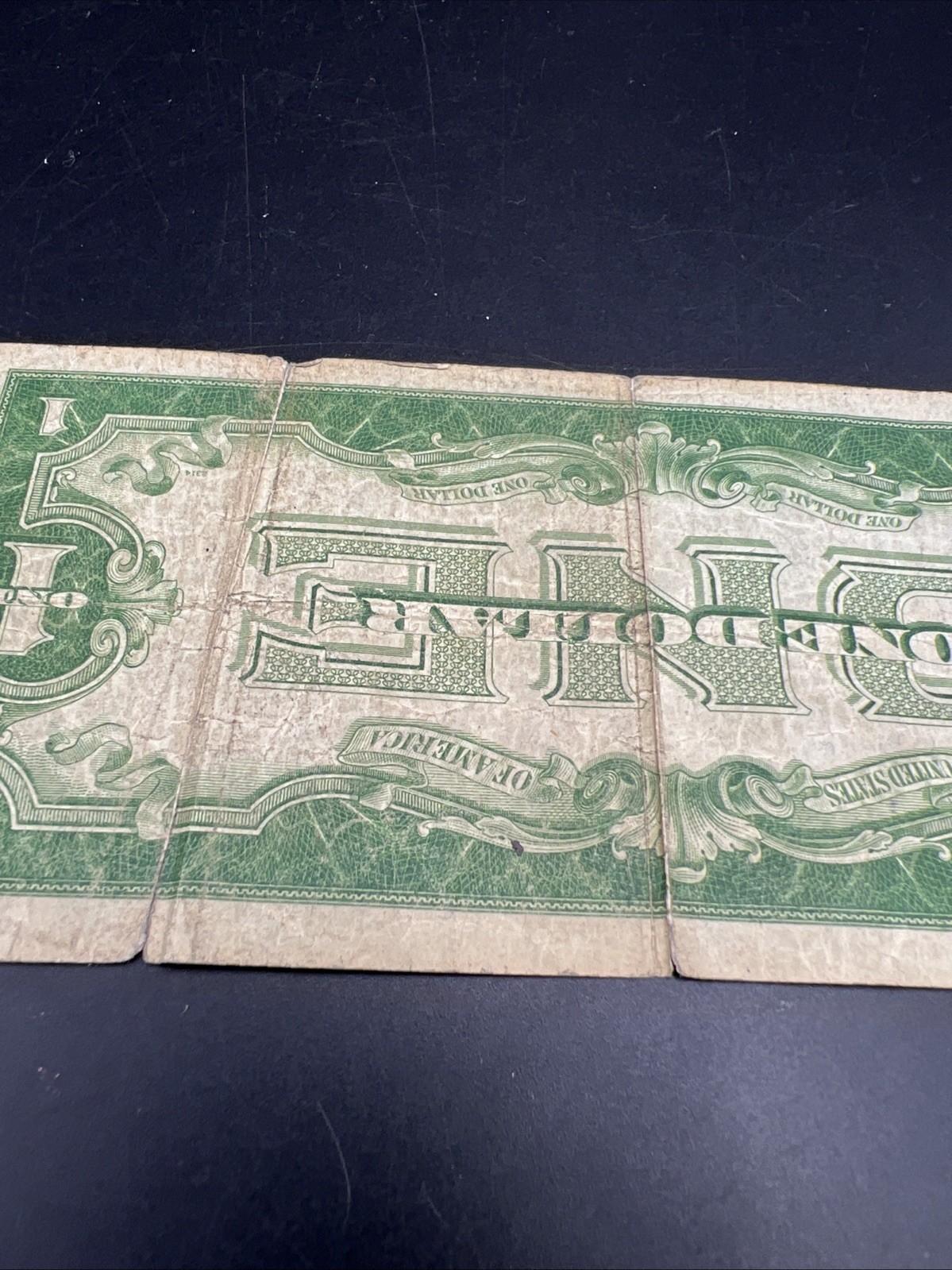1928 $1 One Dollar Funny Back US Silver Certificate Blue Seal Cull Very Circ #09