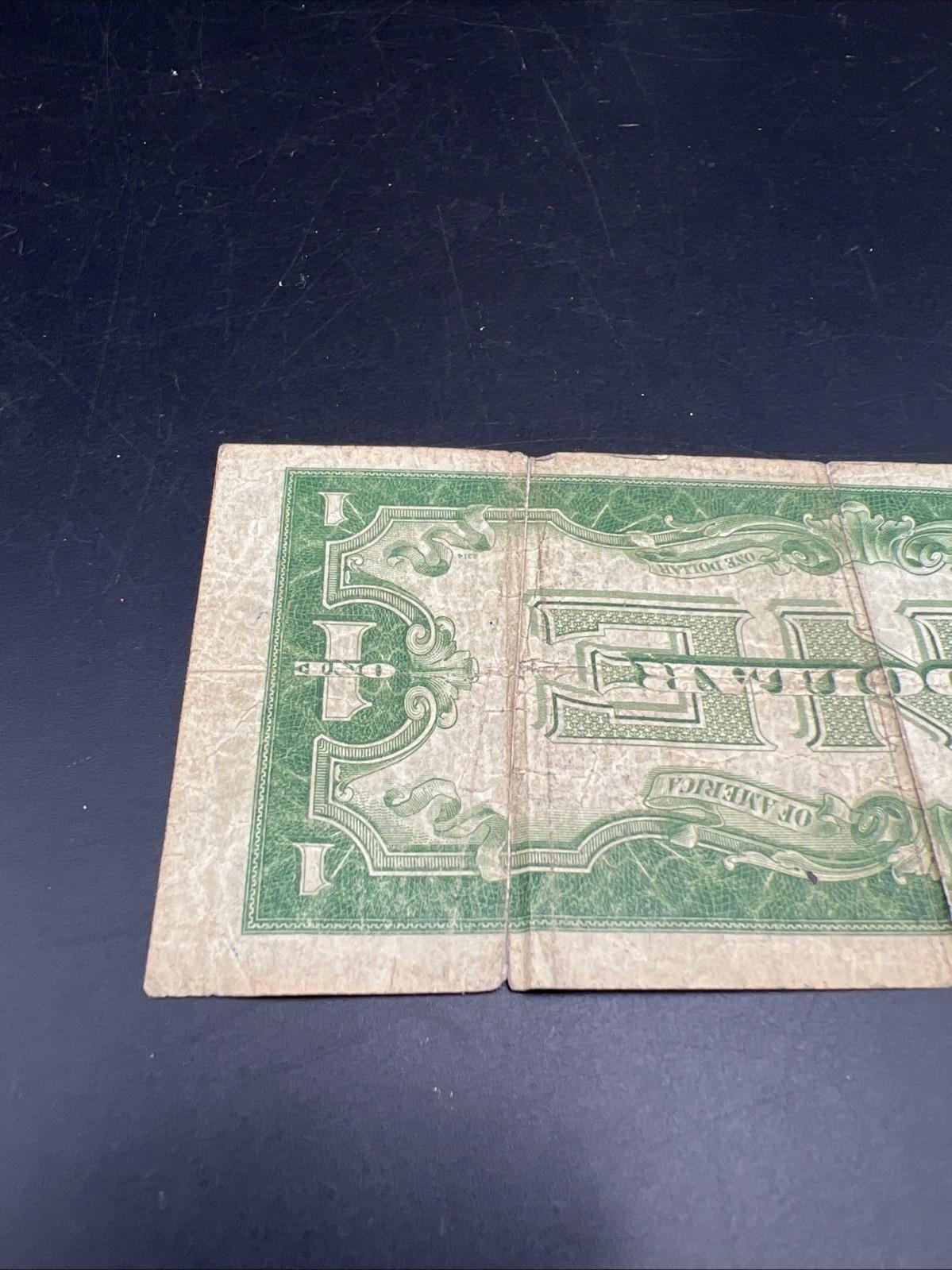 1928 $1 One Dollar Funny Back US Silver Certificate Blue Seal Cull Very Circ #09